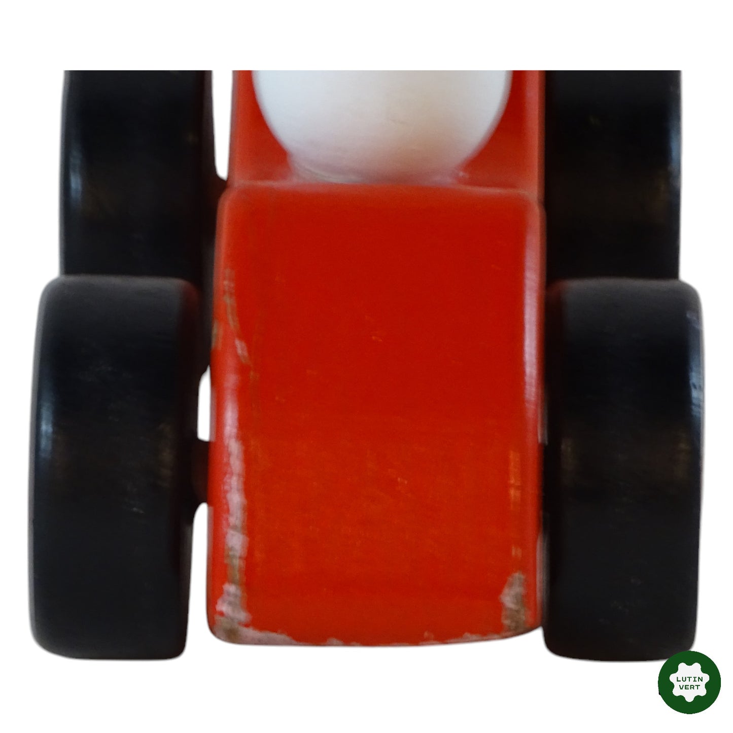 Voiture rouge à torsion en bois d'occasion HAPE - Dès 1 an | Ref 9792