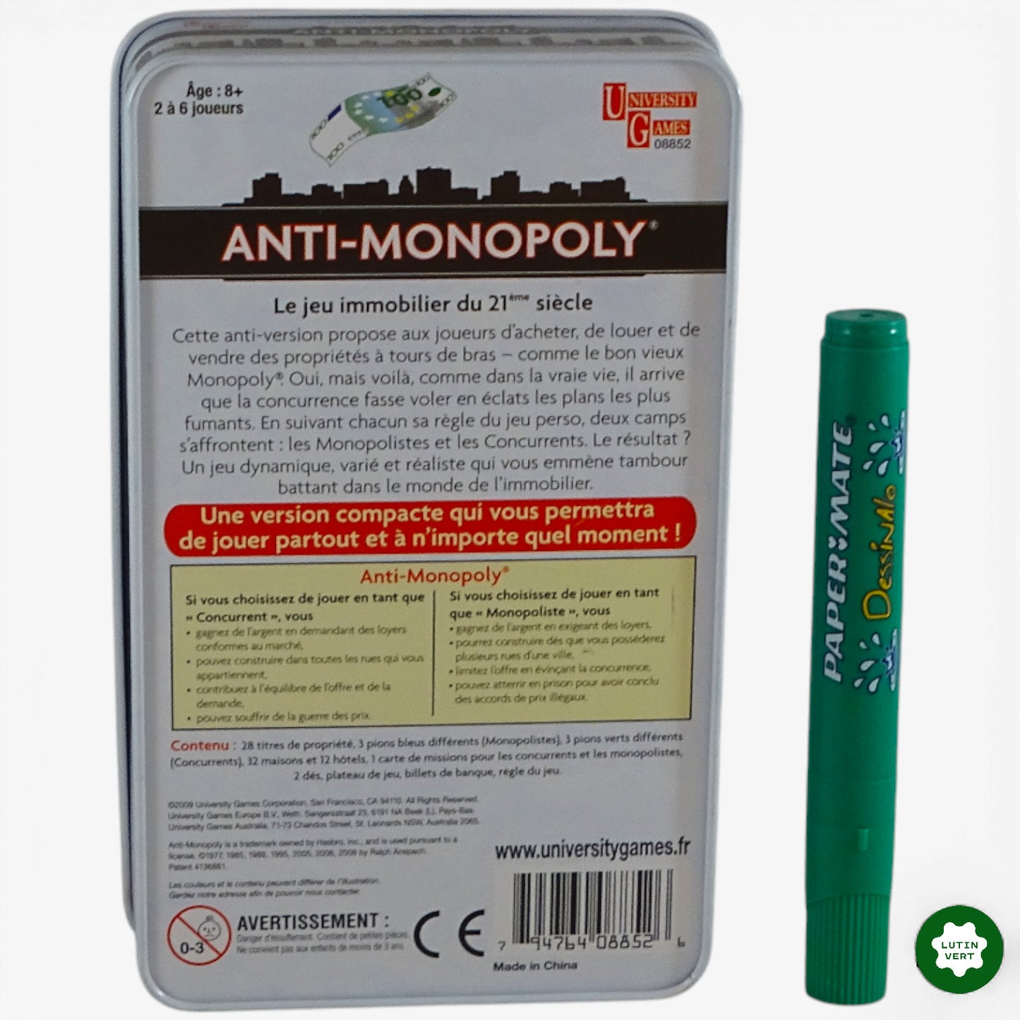 Anti-Monopoly d'occasion HASBRO - Dès 8 ans | Ref 10063