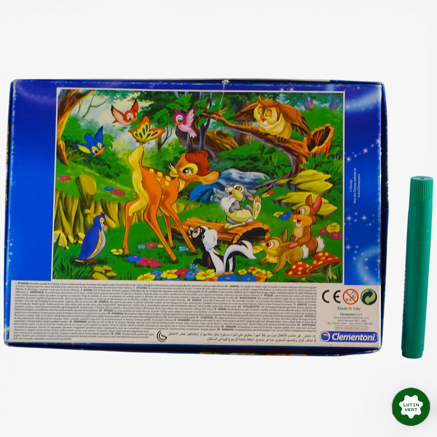 2 puzzles Super Color Disney 20 pcs d'occasion CLEMENTONI - Dès 3 ans | Ref 9999