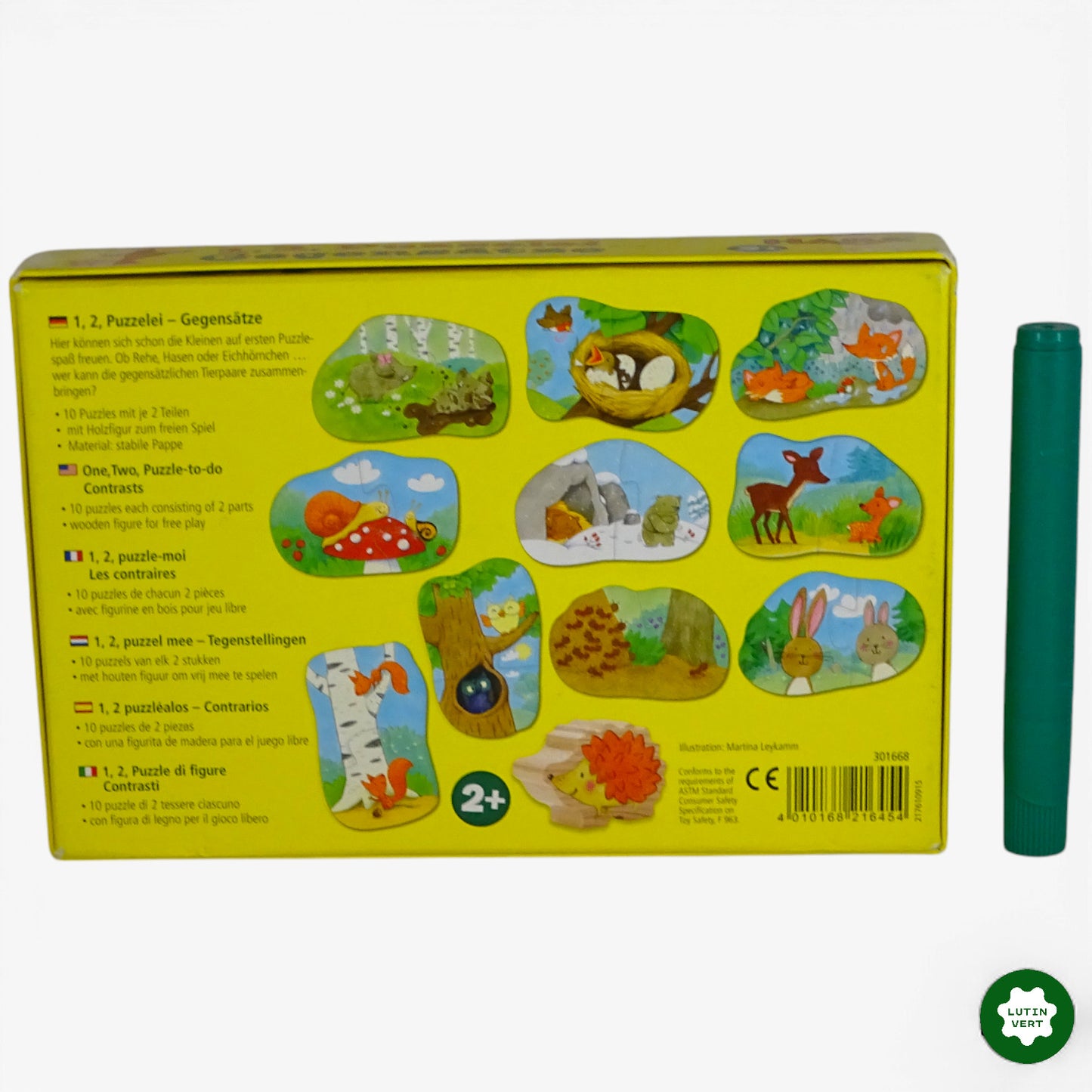 Puzzles 10 x 2 Animaux d'occasion HABA - Dès 2 ans | Ref 10021