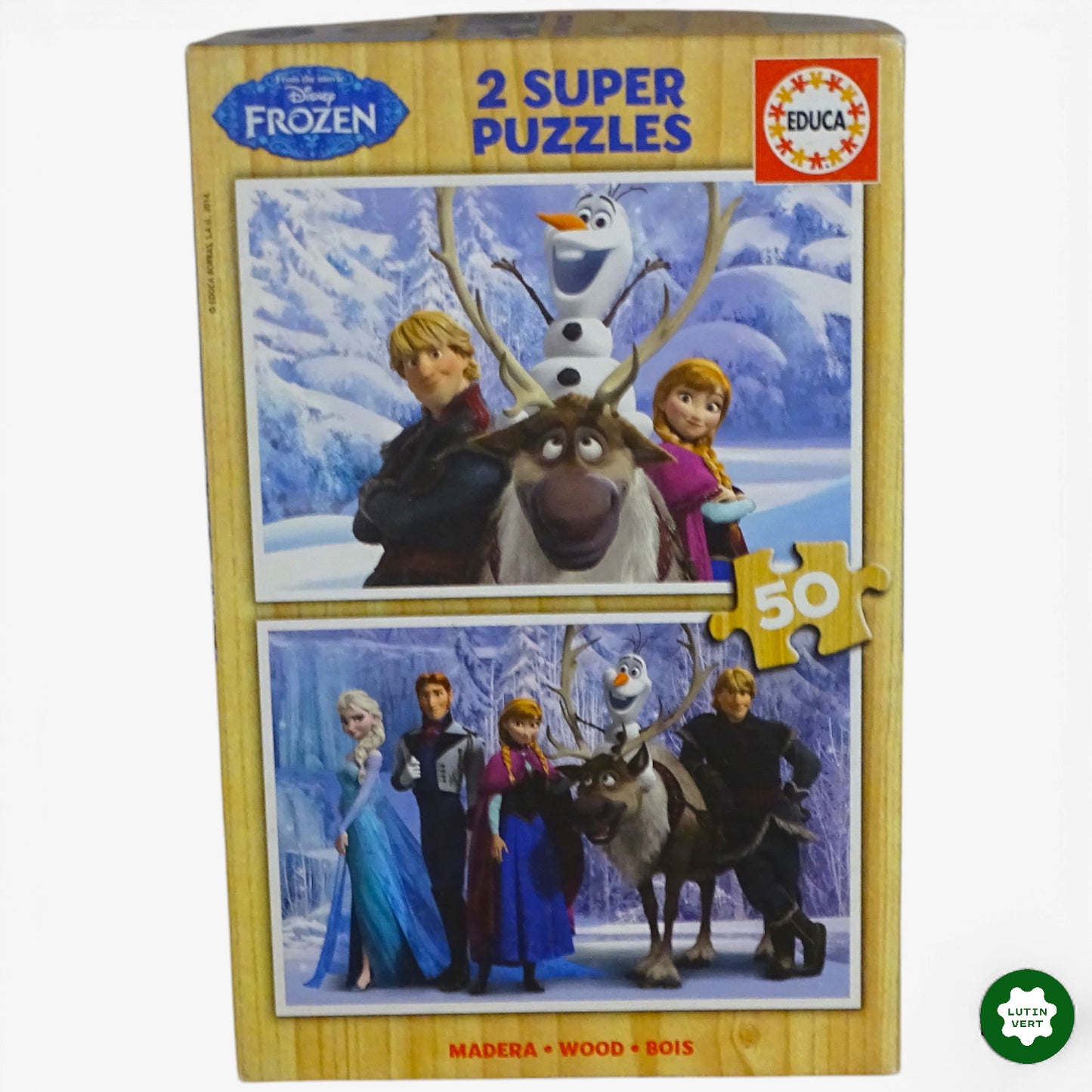 2 Puzzles Reine des Neiges 50 pcs d'occasion EDUCA - Dès 5 ans | Ref 10036