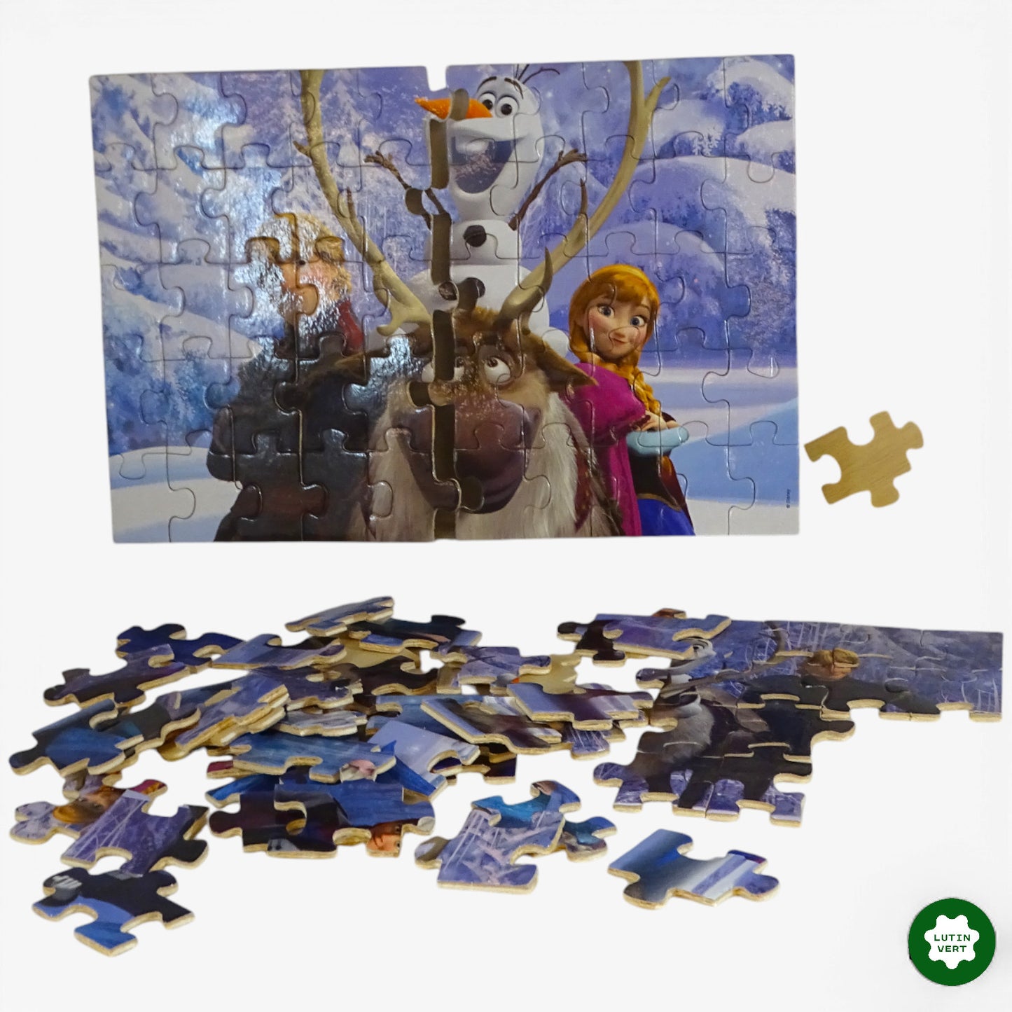 2 Puzzles Reine des Neiges 50 pcs d'occasion EDUCA - Dès 5 ans | Ref 10036