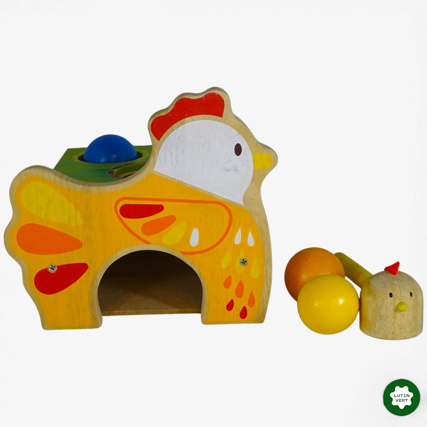 Tap Tap Poule en bois d'occasion DJECO - Dès 2 ans | Ref 10055