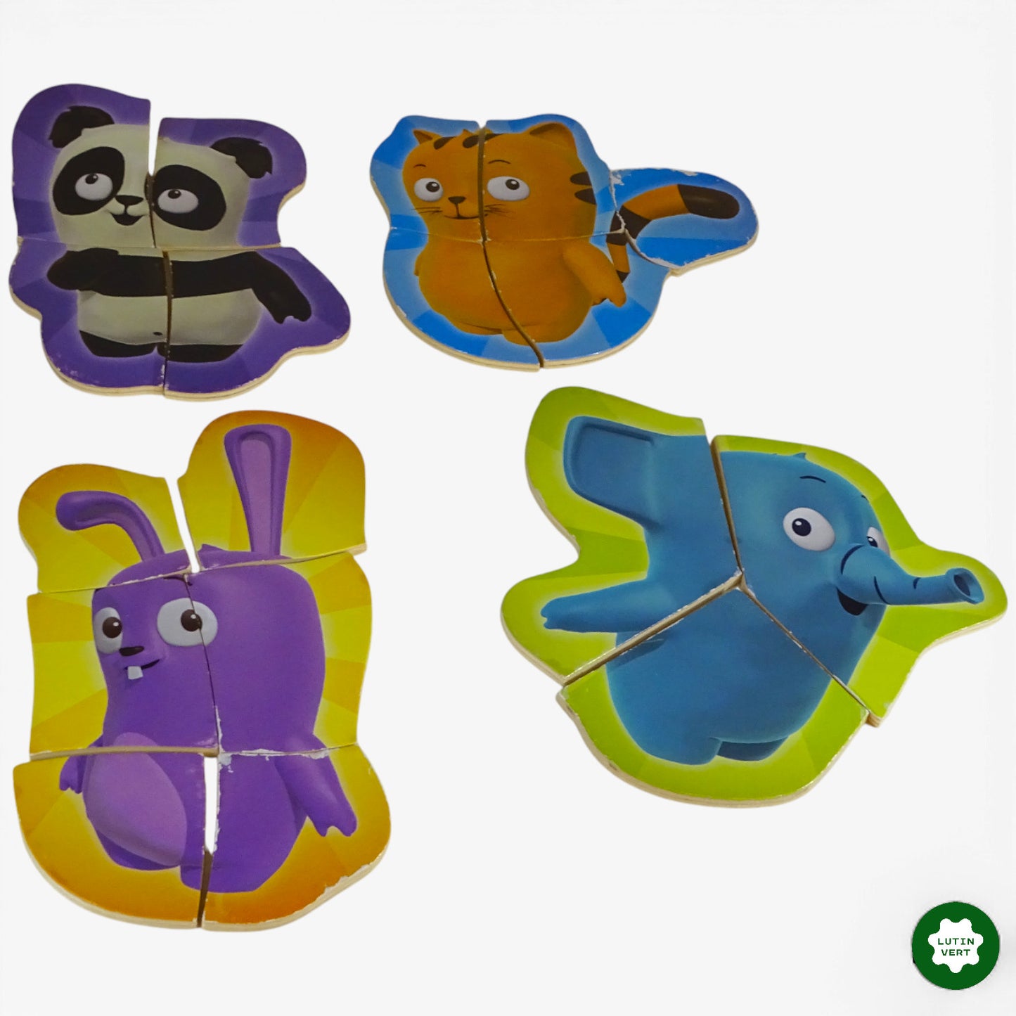 4 puzzles bois PooYoos d'occasion ADDENDO - Dès 2 ans | Ref 10019
