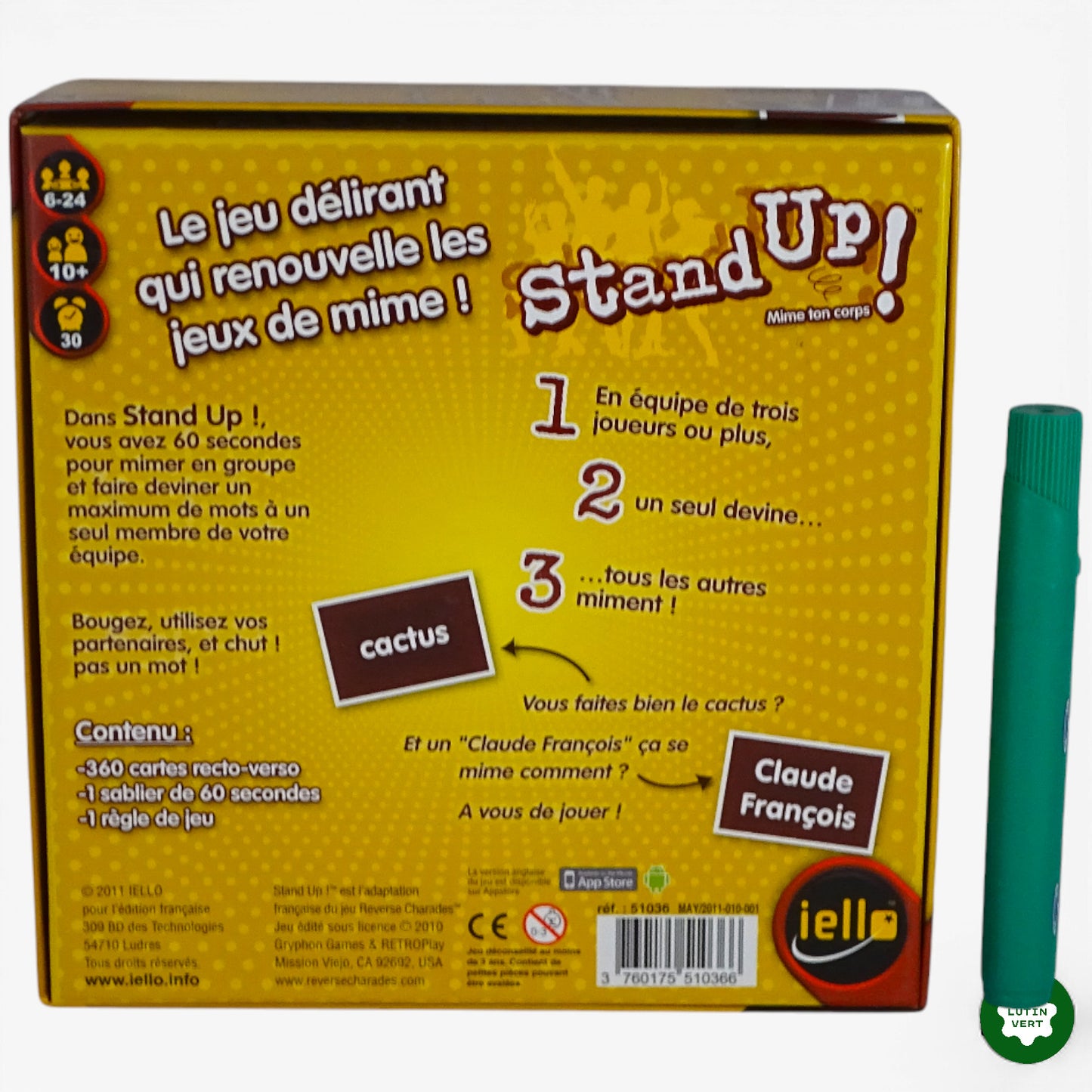 stand Up jeu de mime d'occasion IELLO - Dès 10 ans | Ref 10057