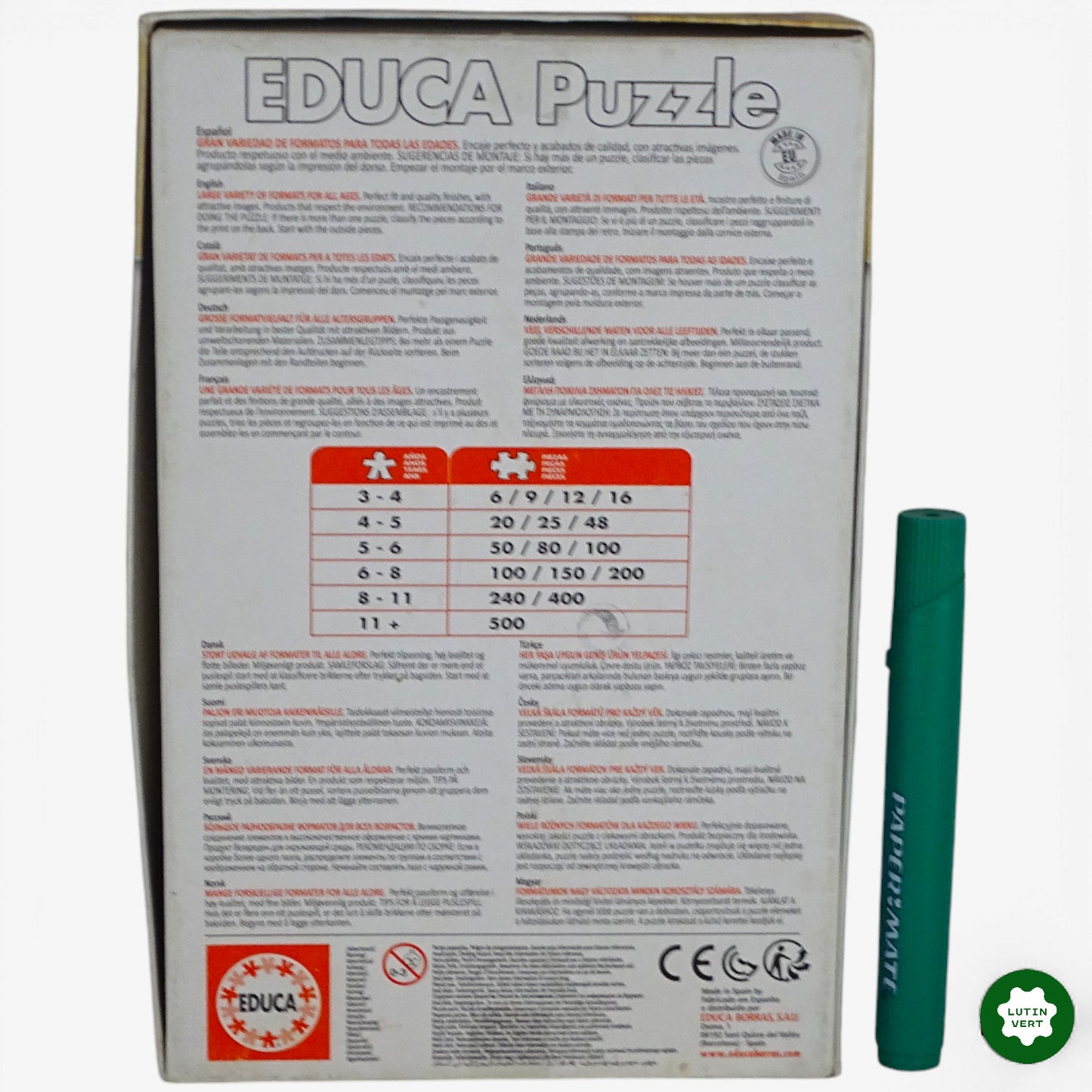 Puzzle en bois Peppa Pig.
25 pces. d'occasion EDUCA - Dès 4 ans | Ref 10125