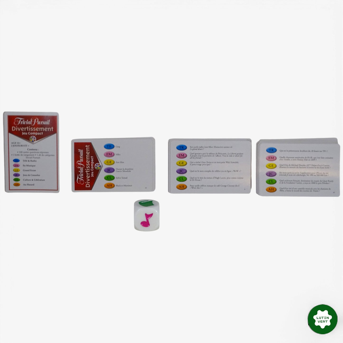 Trivial Pursuit Compact Edition Divertissement d'occasion HASBRO - Dès 15 ans | Ref 10091