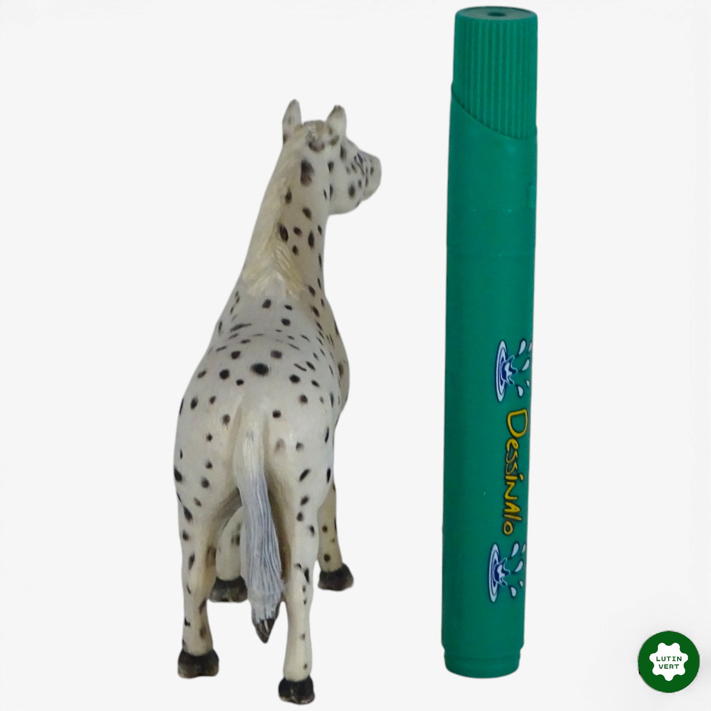 Jument blanche tachetée de points noir d'occasion SCHLEICH - Dès 3 ans | Ref 10098