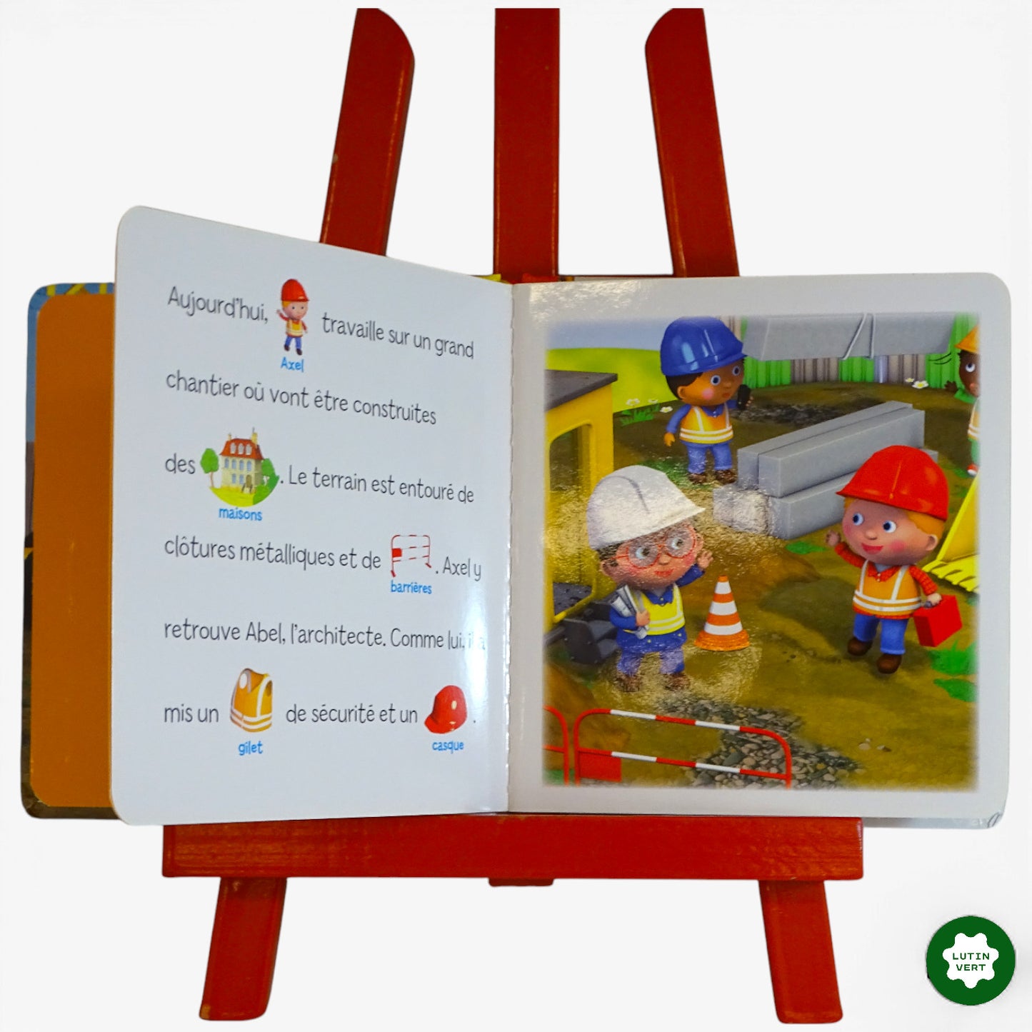 Livre Sur le chantier avec Axel d'occasion FLEURUS - Dès 3 ans | Ref 10121