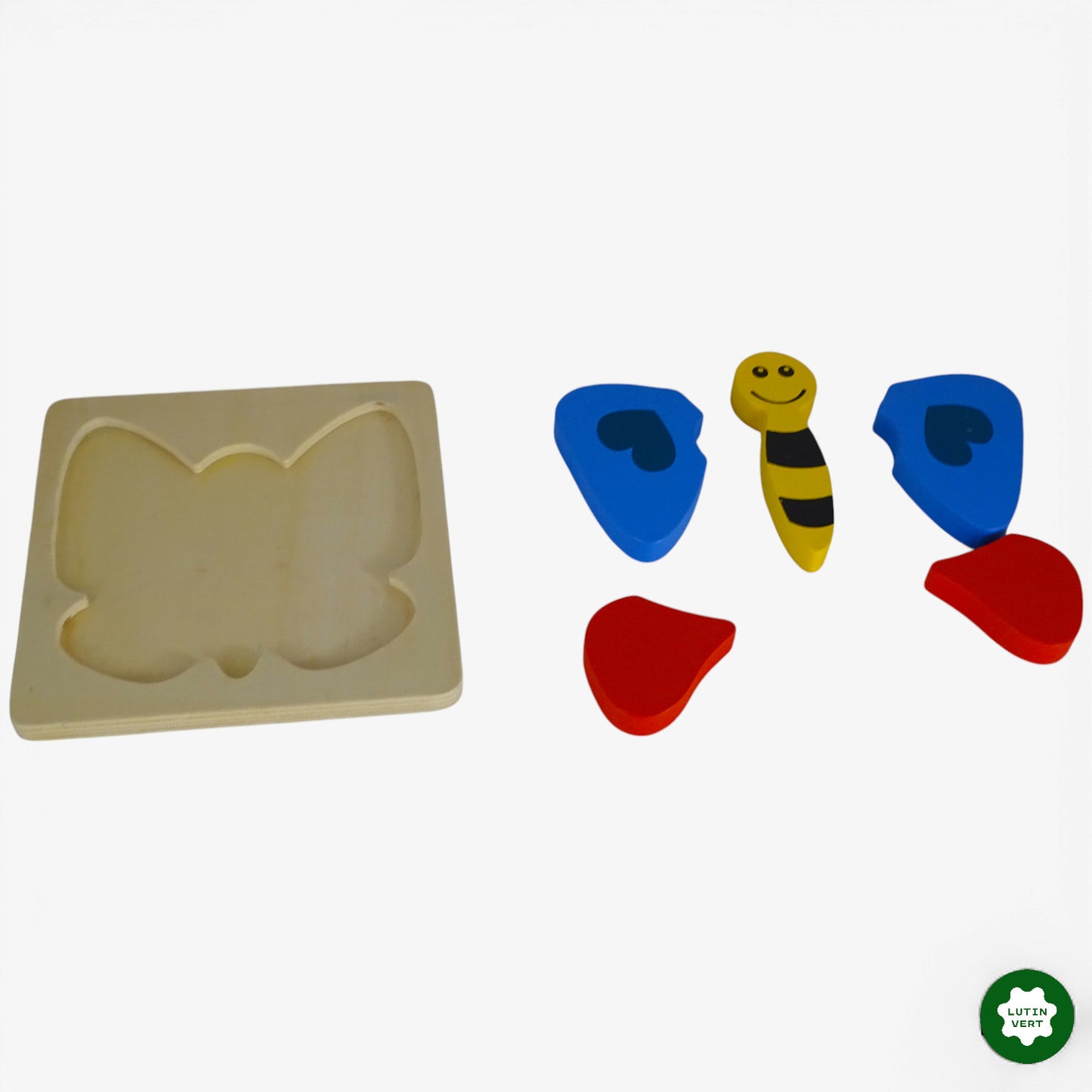 Papillon en bois. 5 pièces + plateau. d'occasion PLAYTIVE JUNIOR - Dès 3 ans | Ref 10139