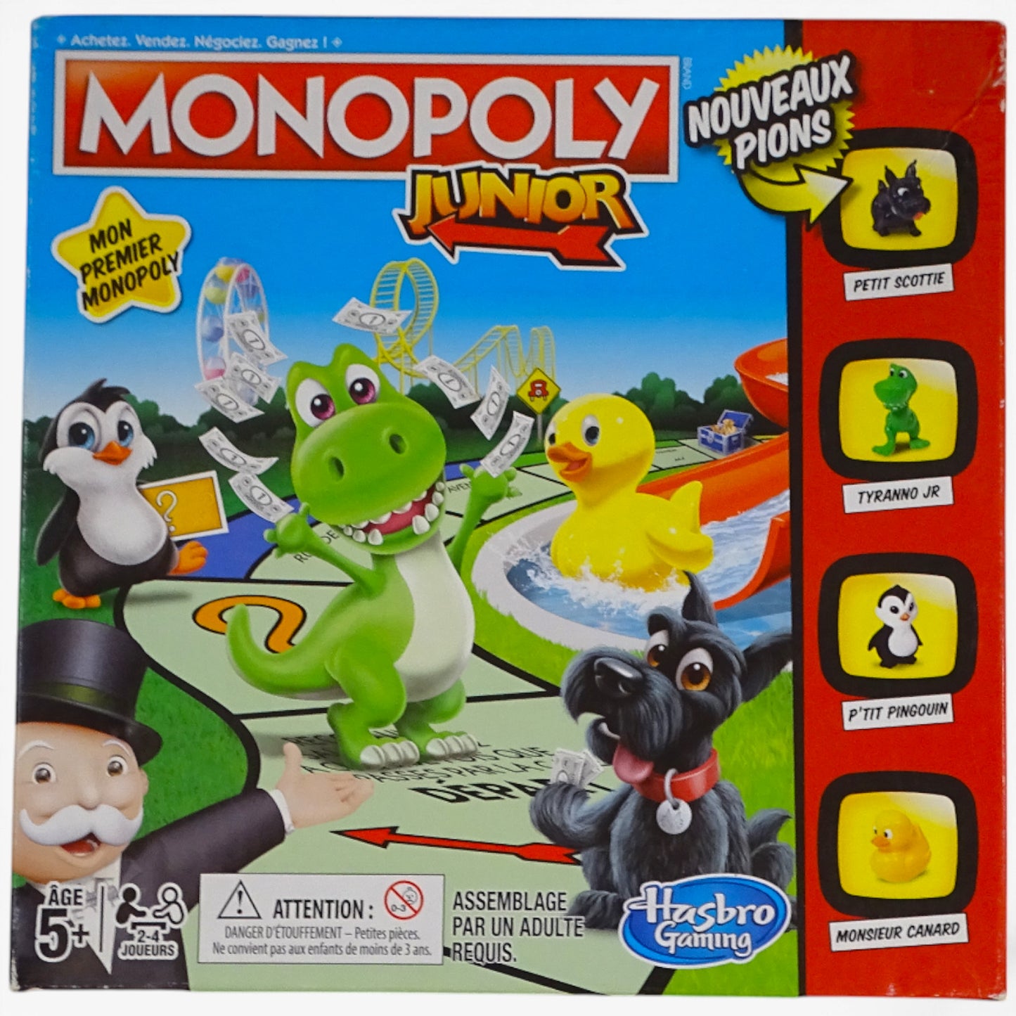 Monopoly Junior d'occasion HASBRO - Dès 5 ans | Ref 10133