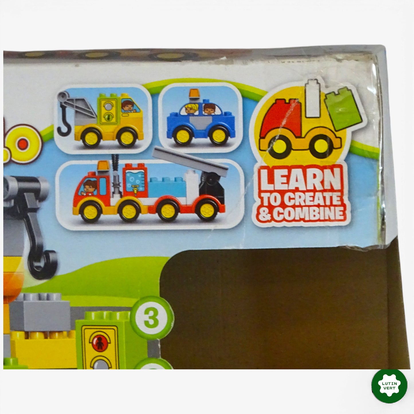 3 véhicules Duplo + 1 grue d'occasion LEGO DUPLO - Dès 2 ans | Ref 9801