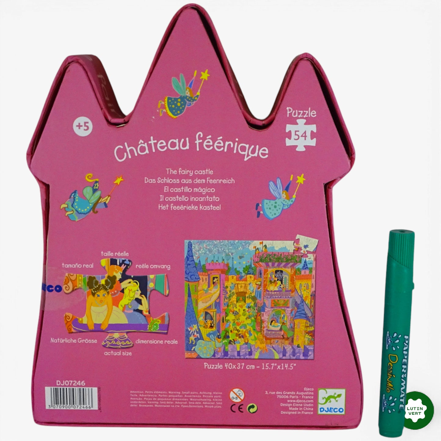 Puzzle « Château féerique » 54 pièces d'occasion DJECO - Dès 5 ans | Ref 10237