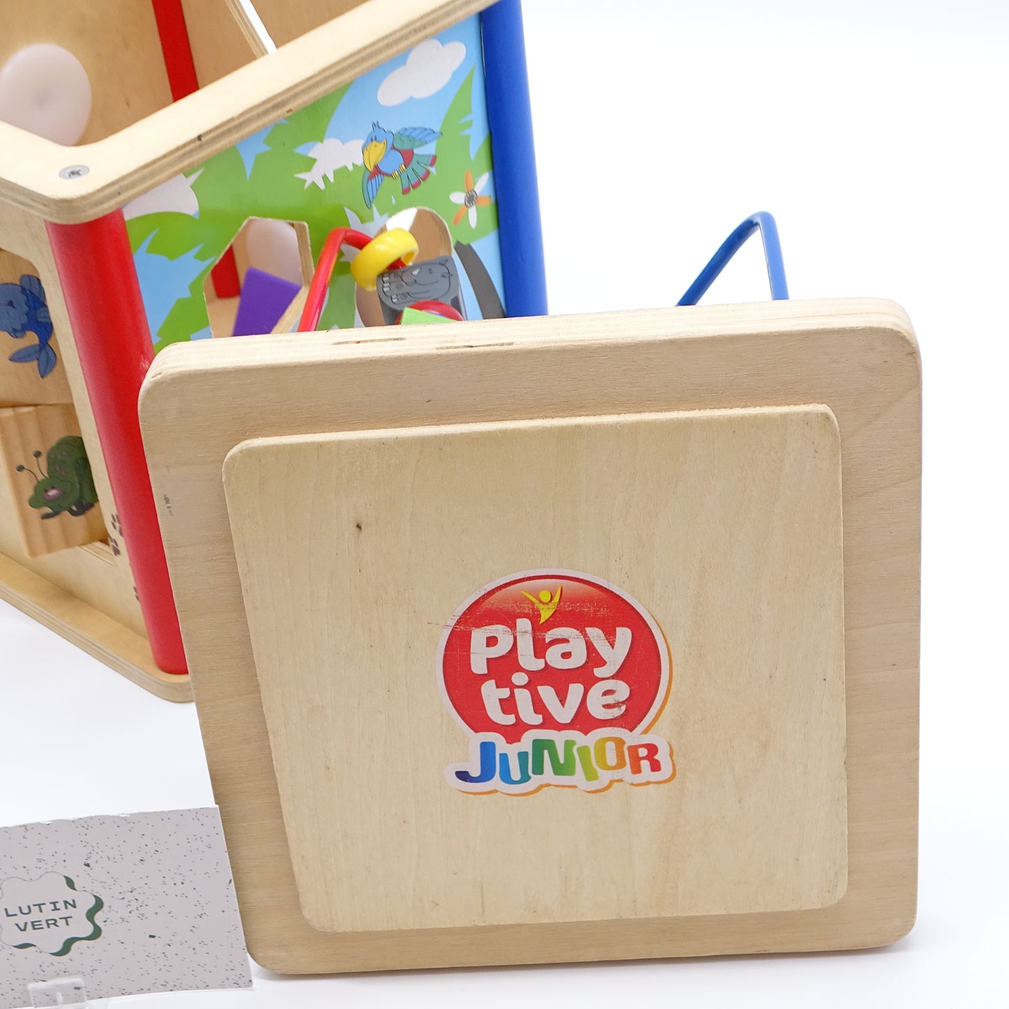 Cube d’éveil en bois avec Labyrinthe de Perles PLAY TIVE JUNIOR - Dès 9 mois | Ref 14389