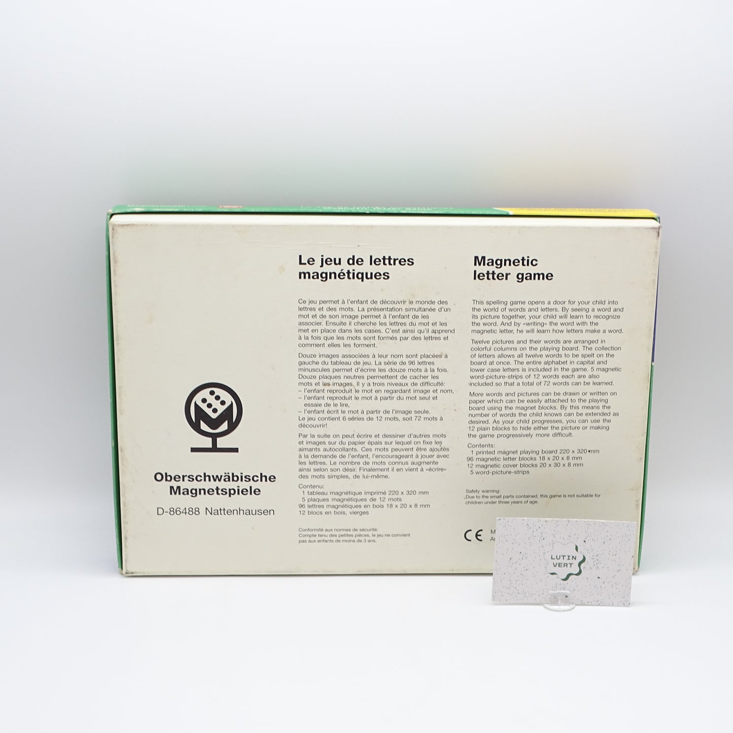 Le jeu de lettres magnétiques EVEIL ET JEUX - Dès 3 ans | Ref 14426