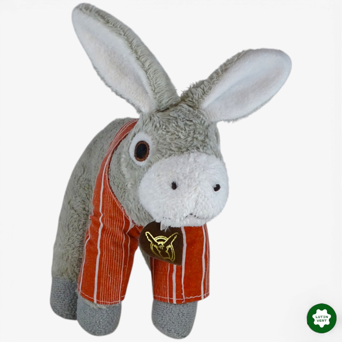 Peluche petit âne gris d'occasion L’ÂNE EN CULOTTE - Dès 1 an | Ref 10295