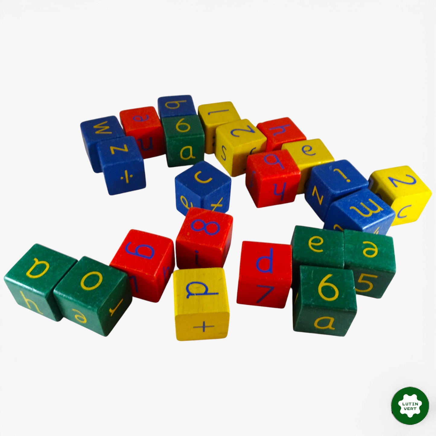 Cubes apprentissage en bois d'occasion - Dès 3 ans | Ref 10303