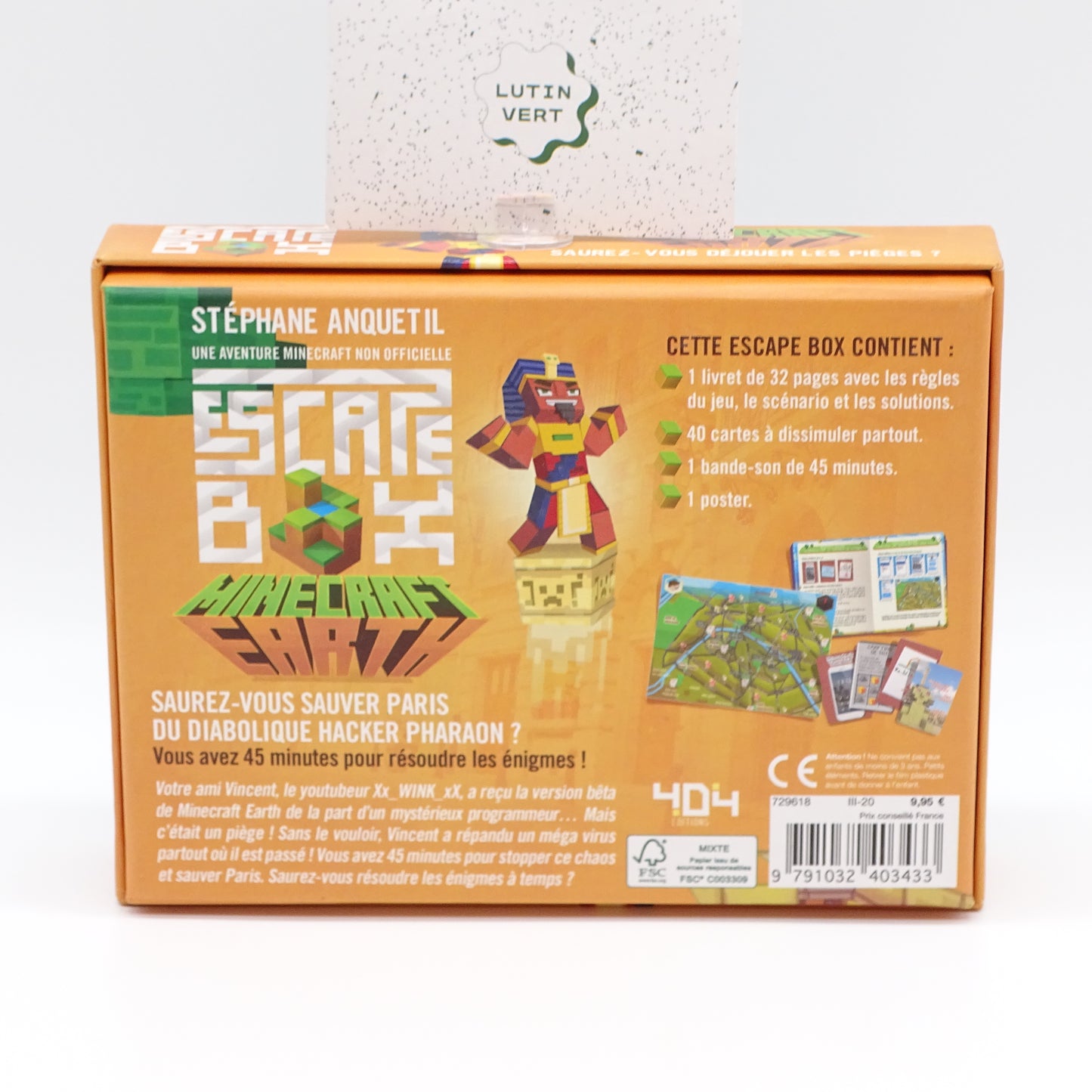Escape Box Minecraft Earth 404 EDITIONS - Dès 10 ans | Ref 14472