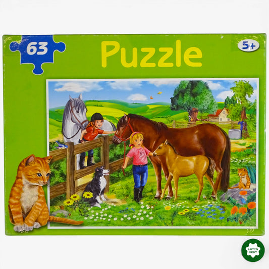 Puzzle  Equitation 63 pc d'occasion INNOVAKIDS - Dès 5 ans | Ref 10304