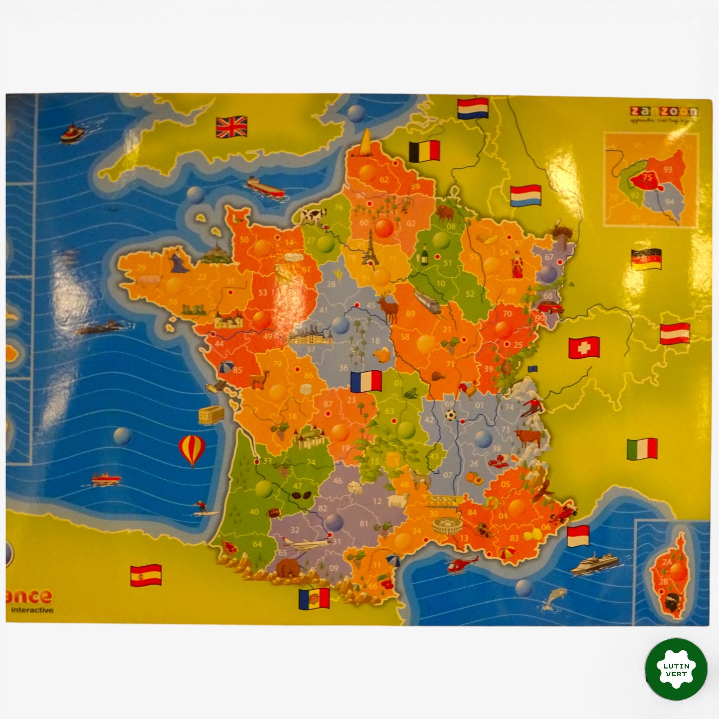 Carte France Interactive d'occasion ZANZOON - Dès 6 ans | Ref 10320