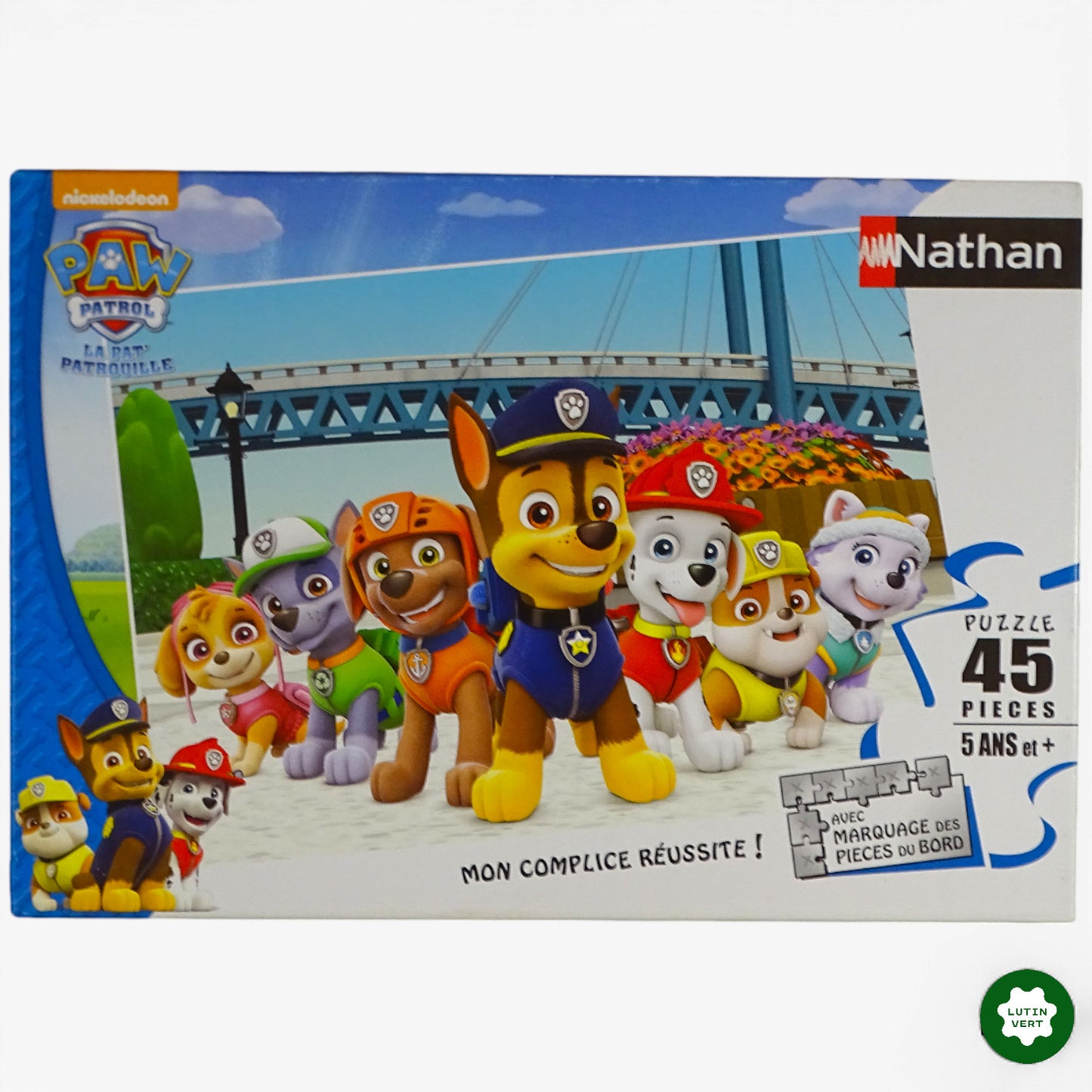 Puzzle Pat’Patrouille 45 pcs d'occasion NATHAN - Dès 5 ans | Ref 10340
