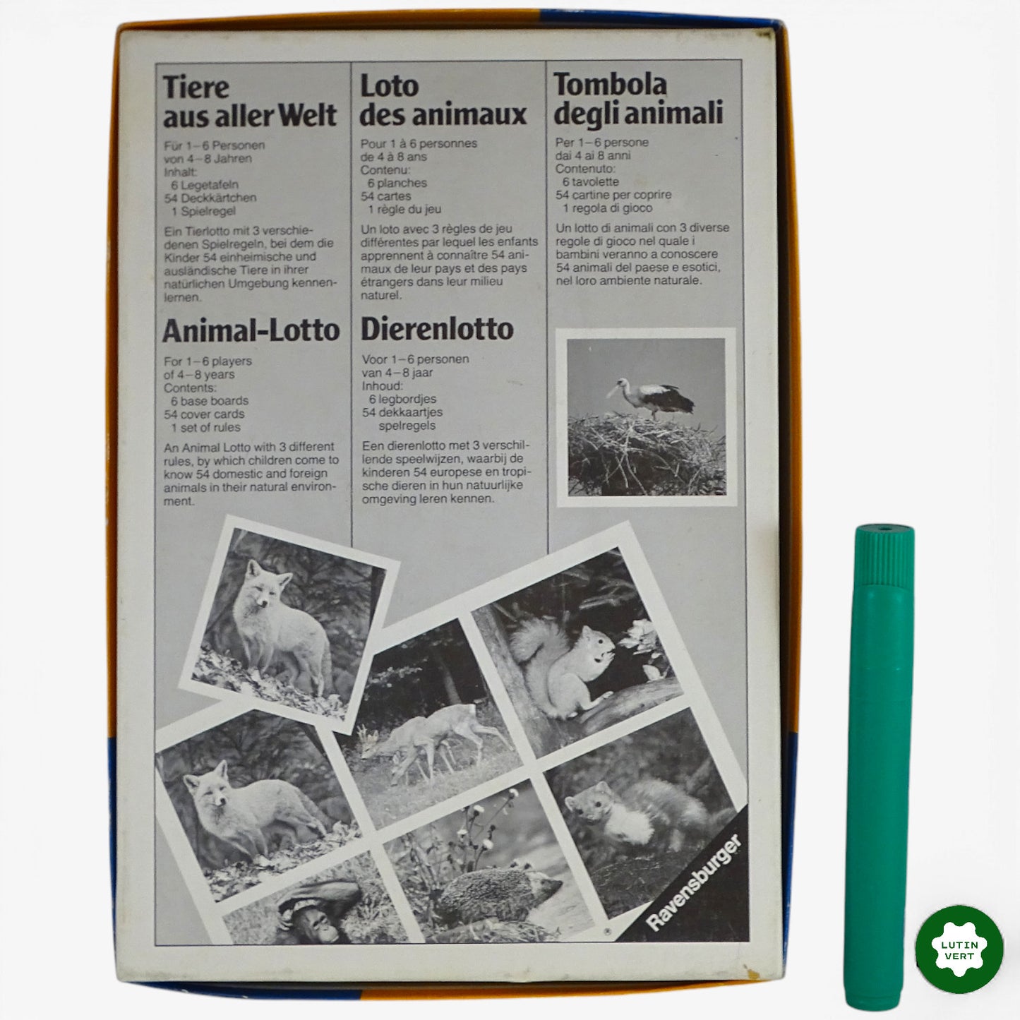 Loto des animaux de la nature d'occasion RAVENSBURGER - Dès 4 ans | Ref 10360