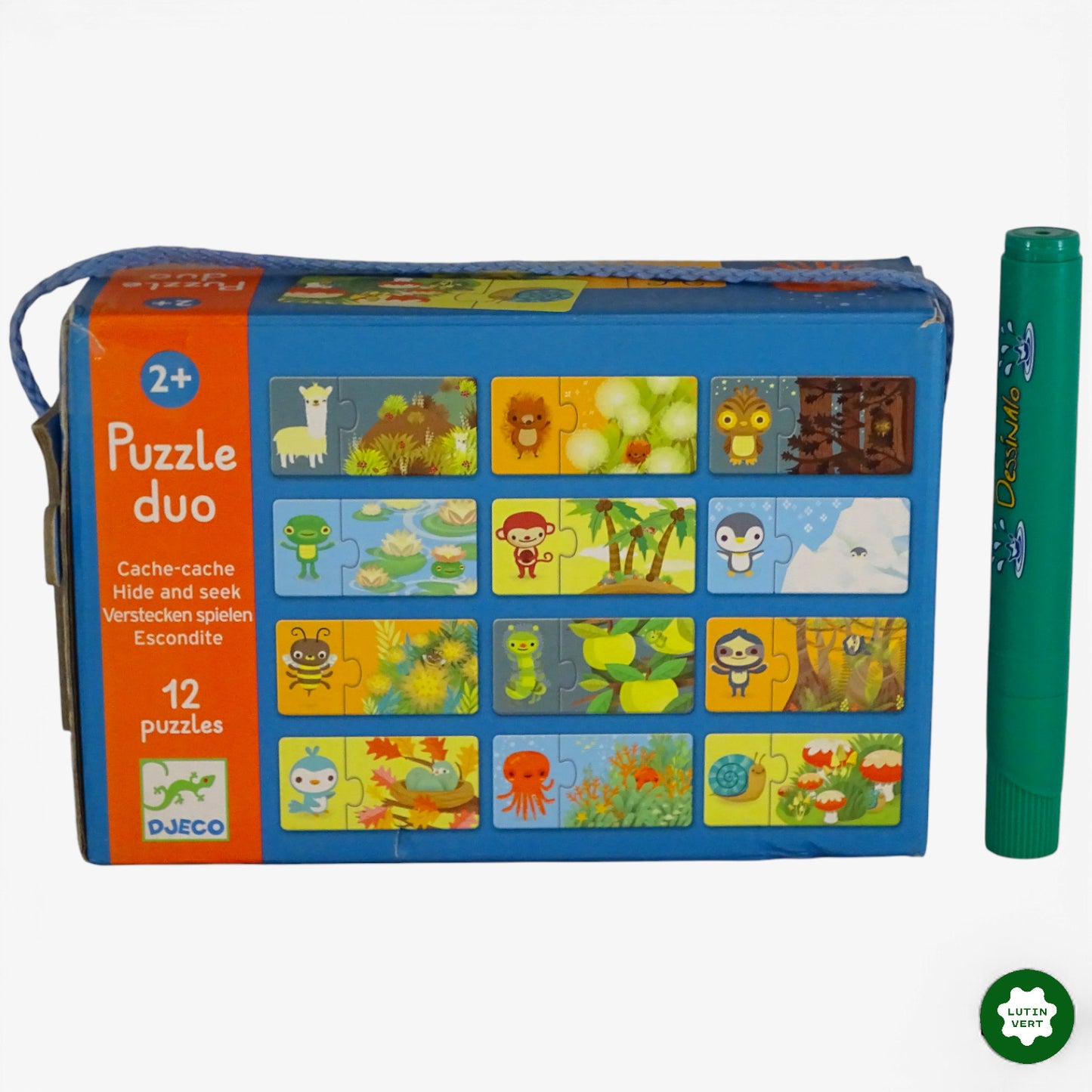12 puzzles duo Djeco d'occasion DJECO - Dès 2 ans | Ref 10359