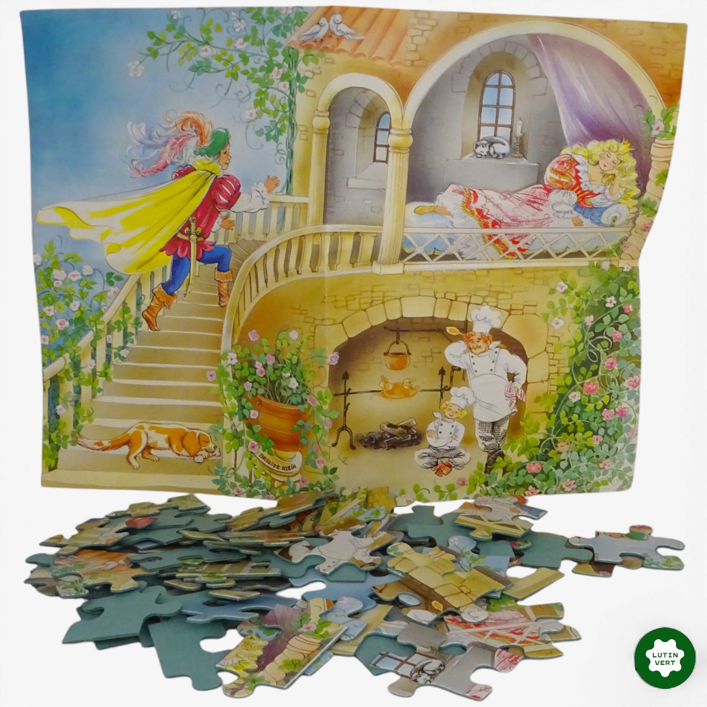Puzzle la belle au bois dormant  d'occasion NATHAN - Dès 3 ans | Ref 10357