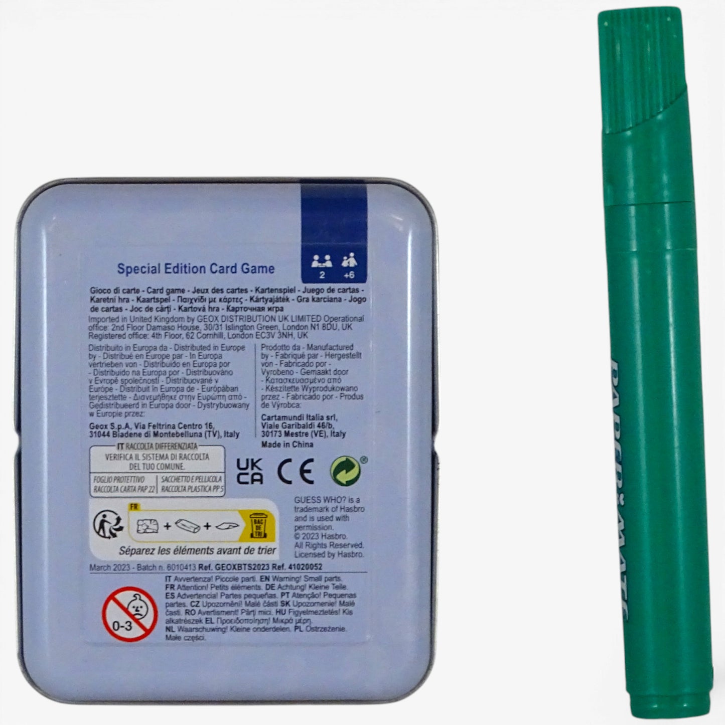 Guess Who ? Geox d'occasion HASBRO - Dès 6 ans | Ref 10398