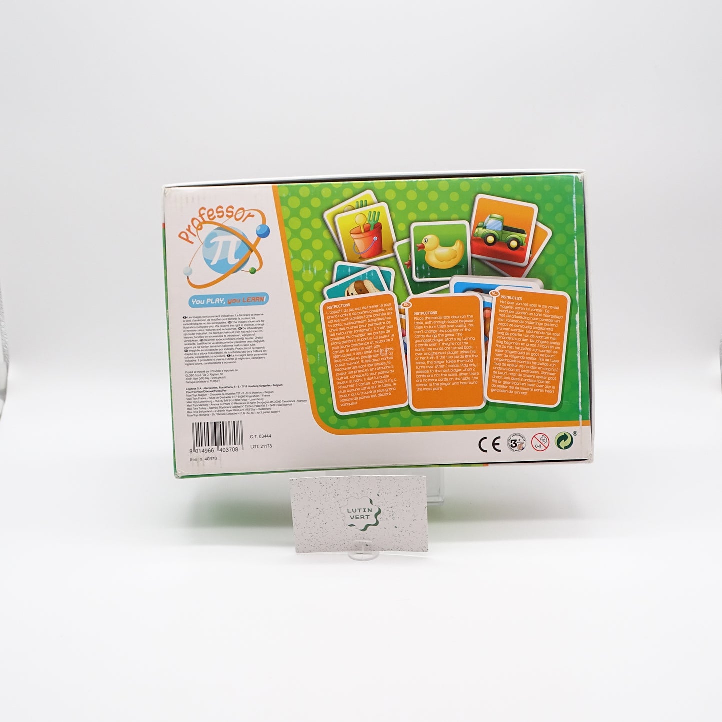 Mémory Game PROFESSOR Π - Dès 3 ans | Ref 14544