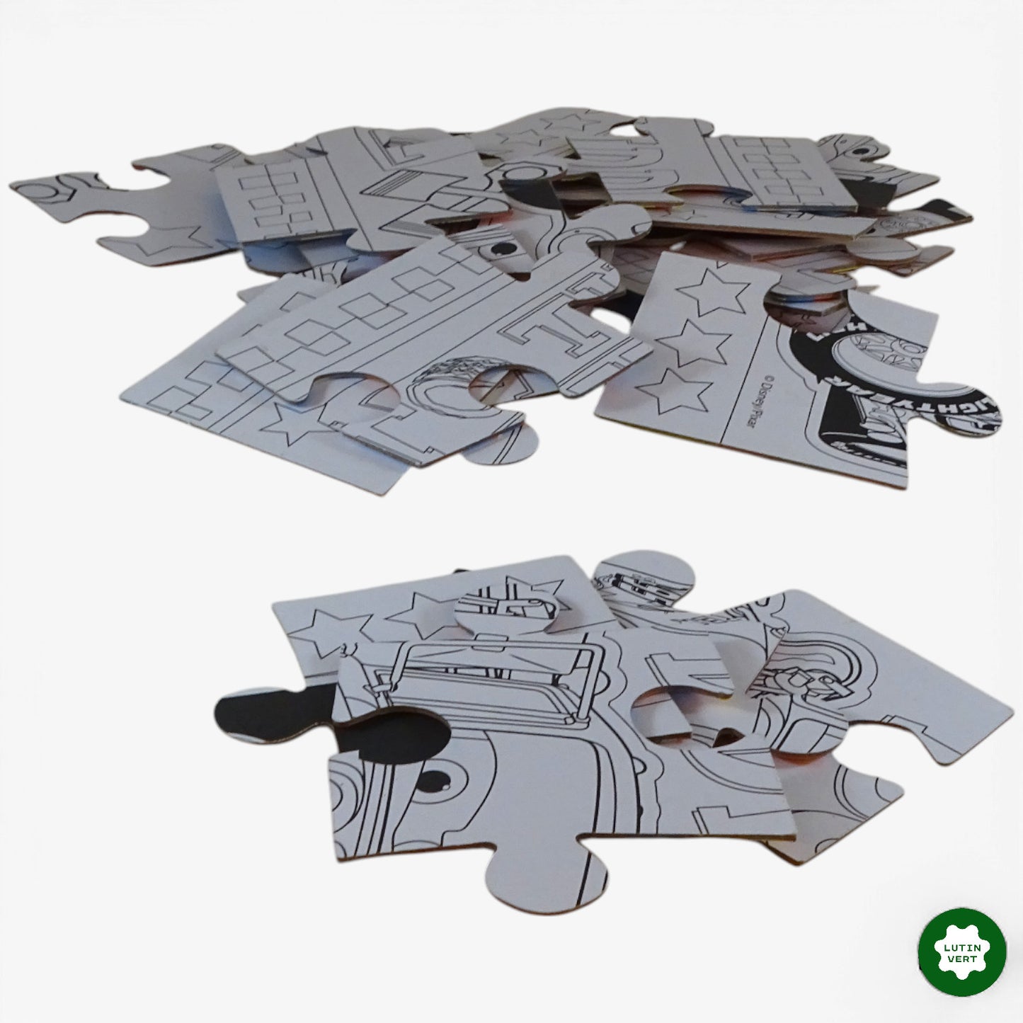 Puzzle Coloriage Cars 24 pcs d'occasion LUNA - Dès 5 ans | Ref 10390