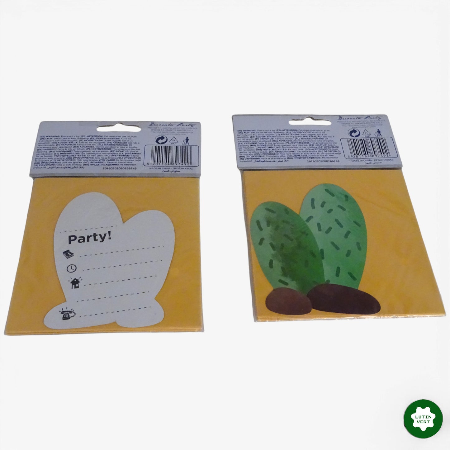 6 cartes d’invitation d'occasion - Dès 6 ans | Ref 10414