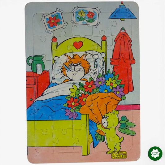 Puzzle 30 pcs Le Chat malade d'occasion FRAME PUZZLES - Dès 4 ans | Ref 10430