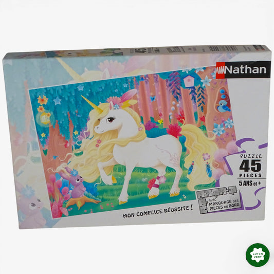 Puzzle Jolie Licorne 45 pcs d'occasion NATHAN - Dès 5 ans | Ref 10481