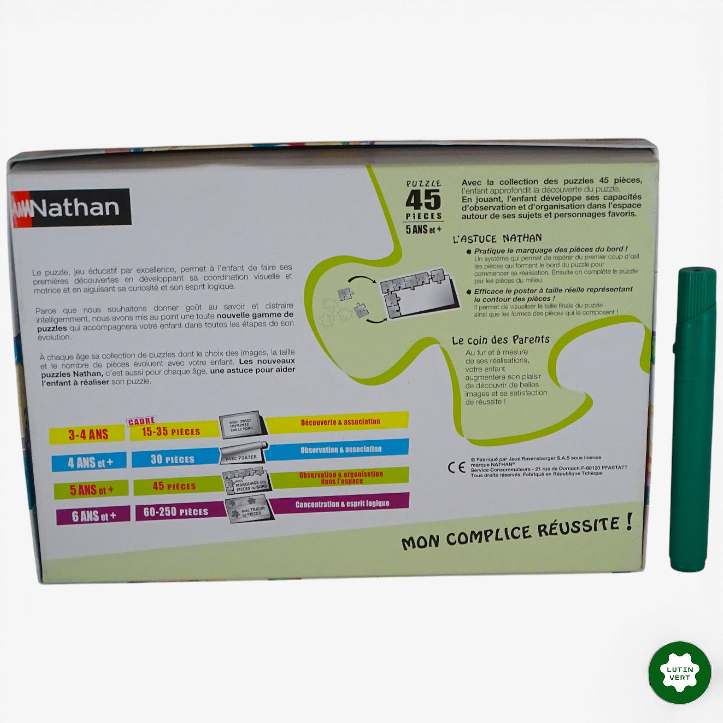 Puzzle Jolie Licorne 45 pcs d'occasion NATHAN - Dès 5 ans | Ref 10481