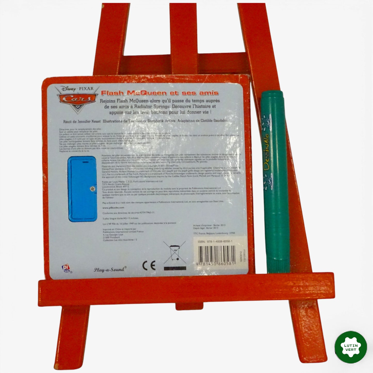 Cars livre sonore Flash McQueen et ces amis d'occasion PI KIDS - Dès 3 ans | Ref 10500