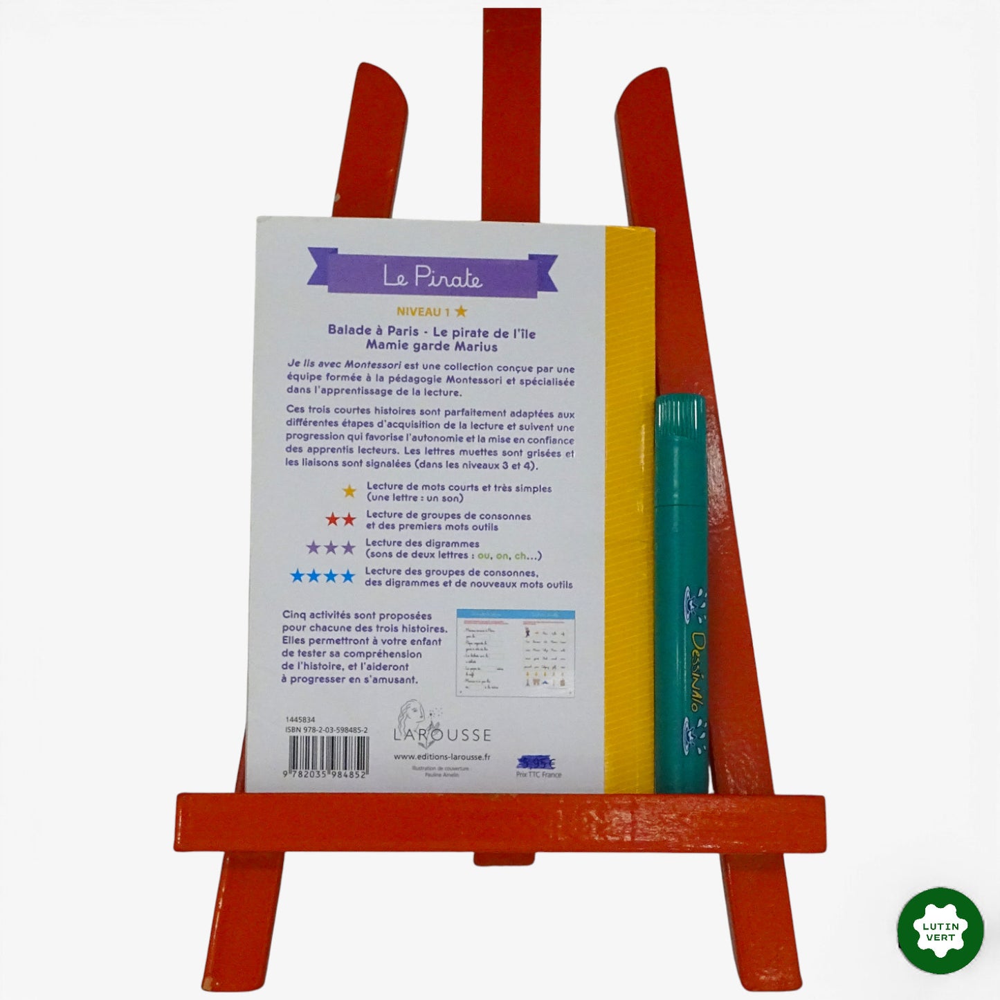Je lis avec Montessori Le Pirate d'occasion LAROUSSE - Dès 5 ans | Ref 10525