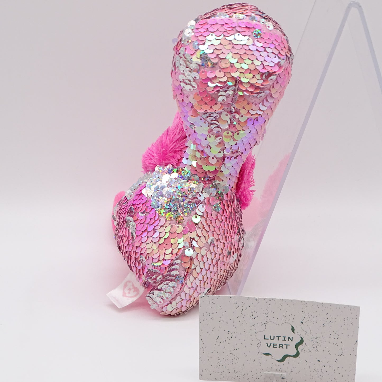 Peluche Pinky le Flamant à sequins TY - Dès 3 ans | Ref 14684