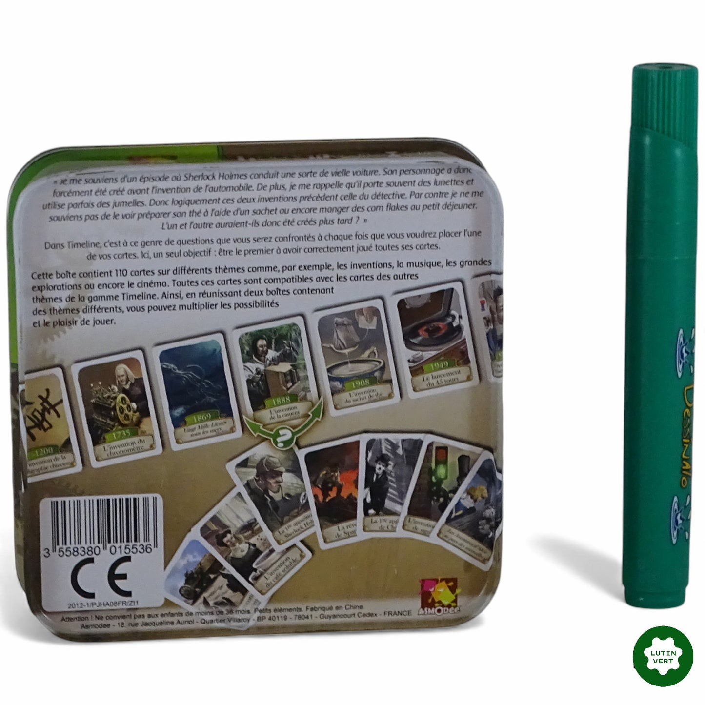 Timeline-poket d'occasion ASMODEE - Dès 10 ans | Ref 11581