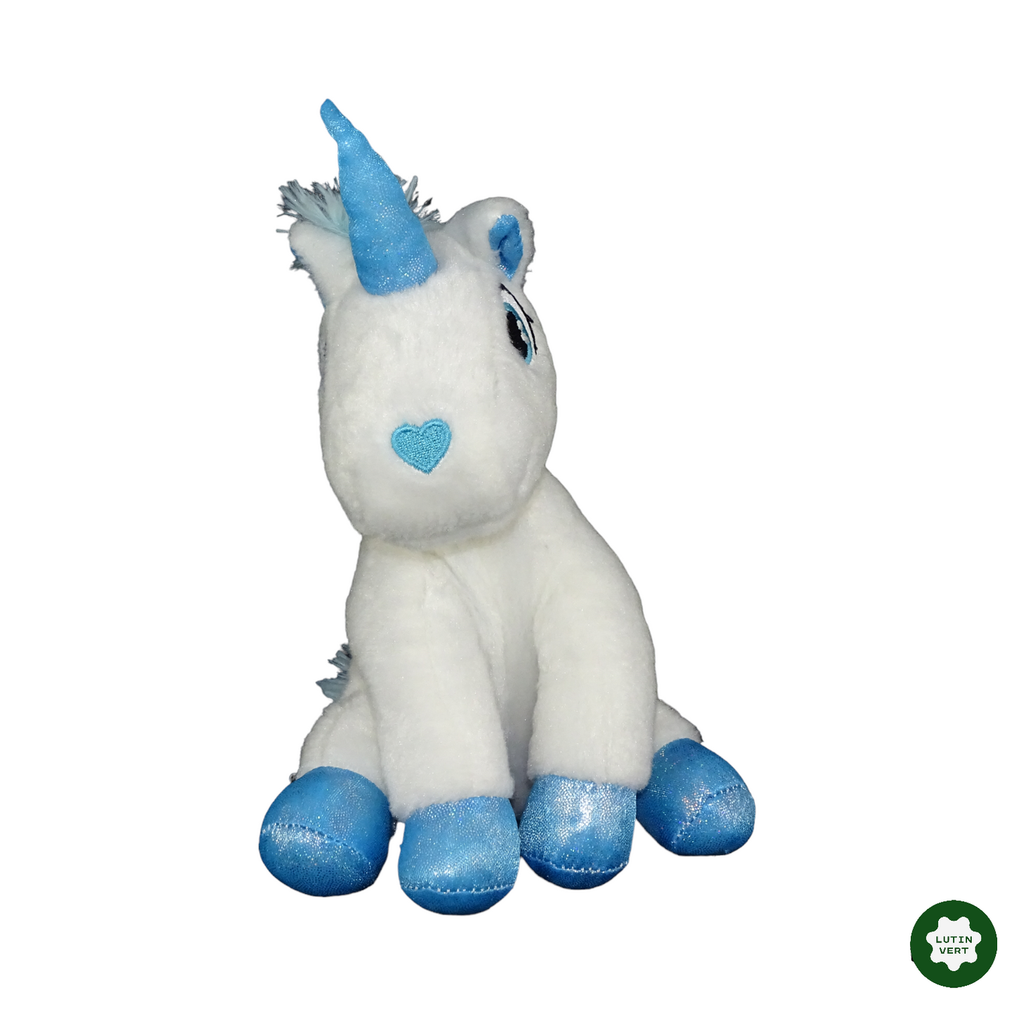 Peluche licorne bleu d'occasion BIBI CHOC - Dès 6 mois | Lutin Vert