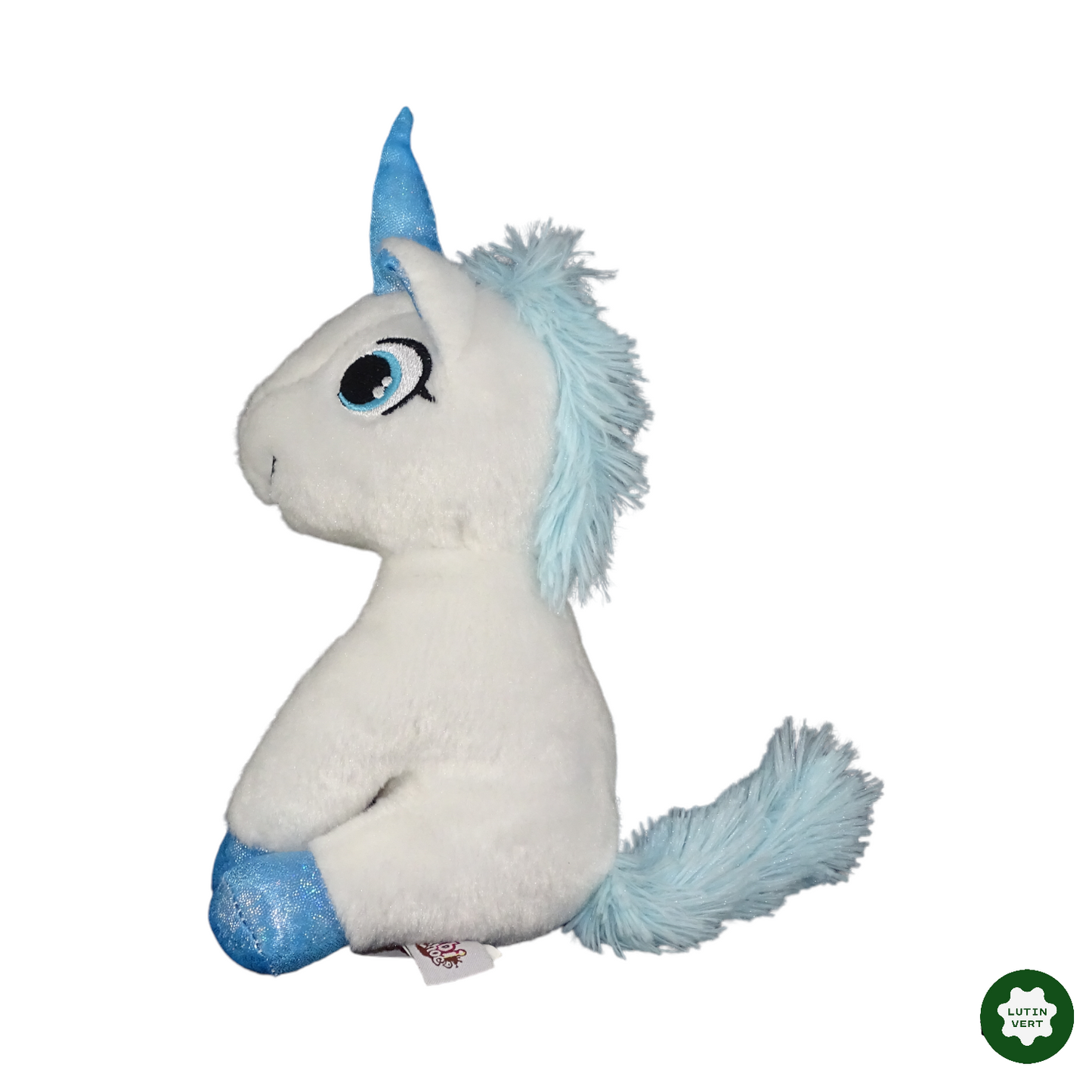Peluche licorne bleu d'occasion BIBI CHOC - Dès 6 mois | Lutin Vert