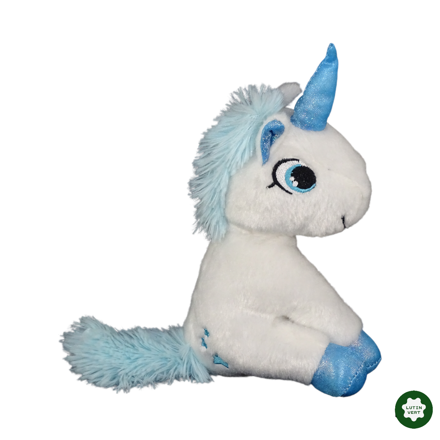 Peluche licorne bleu d'occasion BIBI CHOC - Dès 6 mois | Lutin Vert