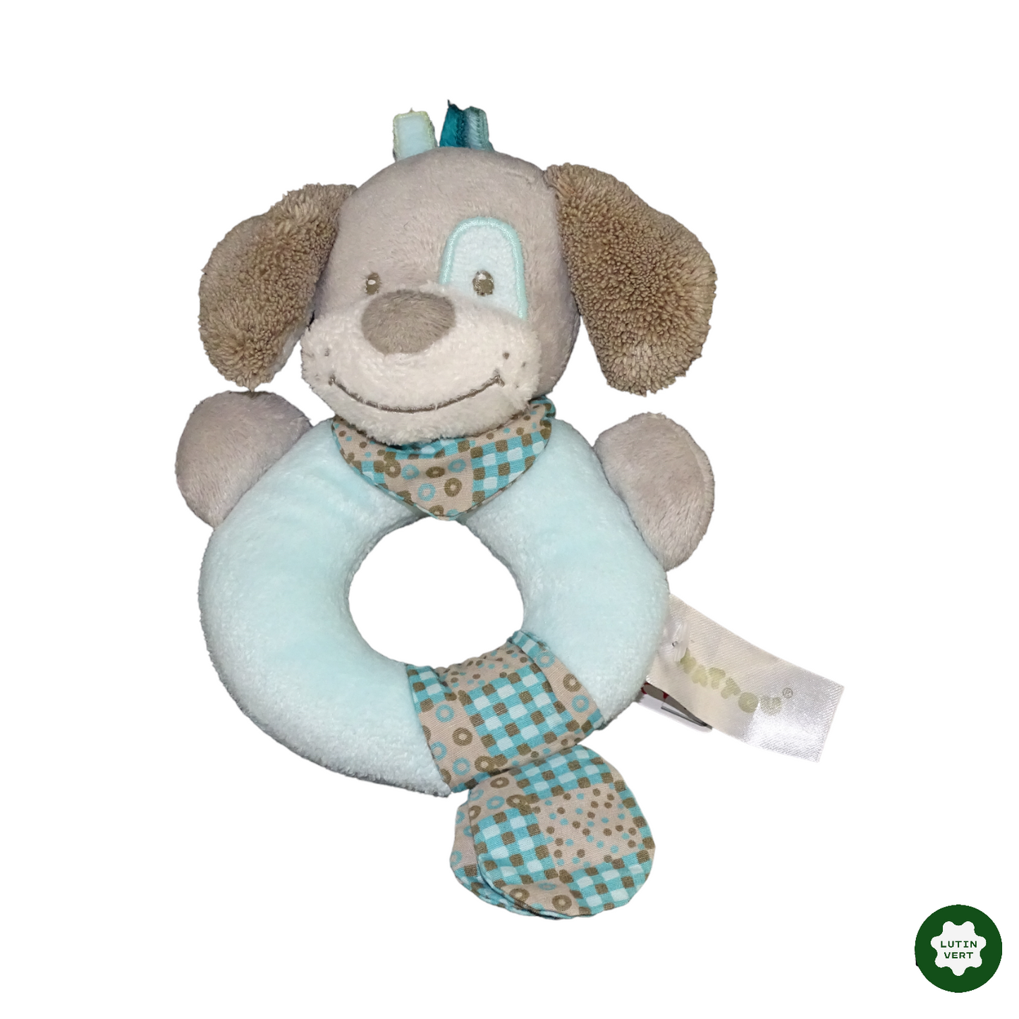 Hochet chien bleu d'occasion NATTOU - Dès 3 mois | Lutin Vert