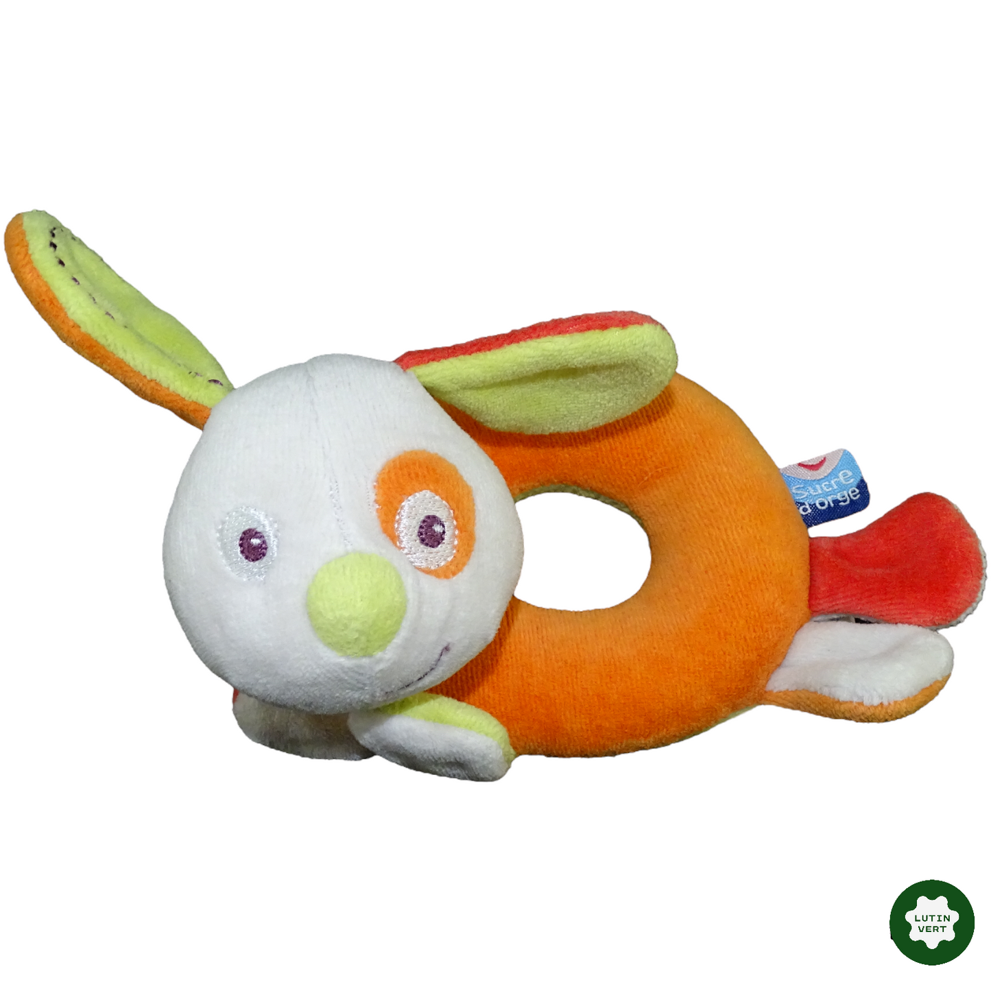 Hochet chien orange d'occasion SUCRE D’ORGE - Dès 3 mois | Lutin Vert