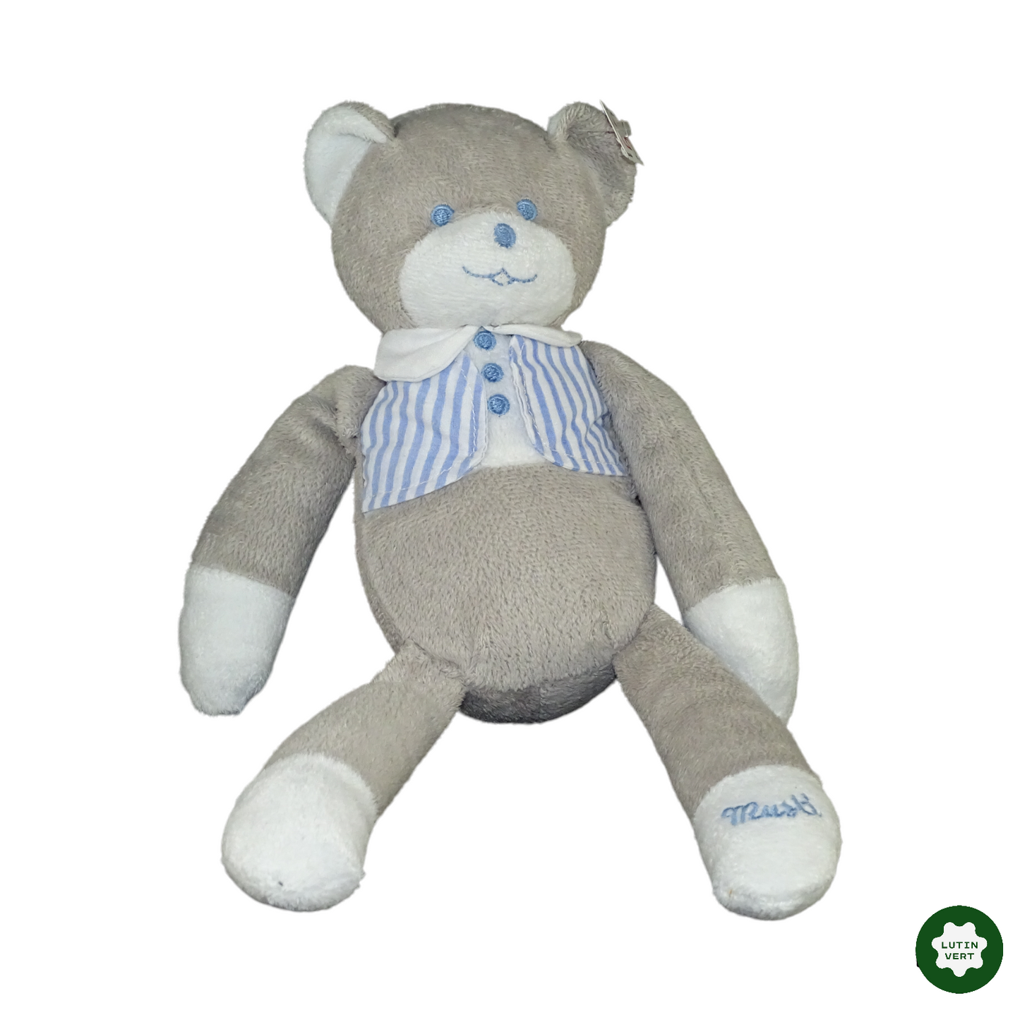Petit ourson en costume d'occasion MUSTI - Dès 6 mois | Lutin Vert