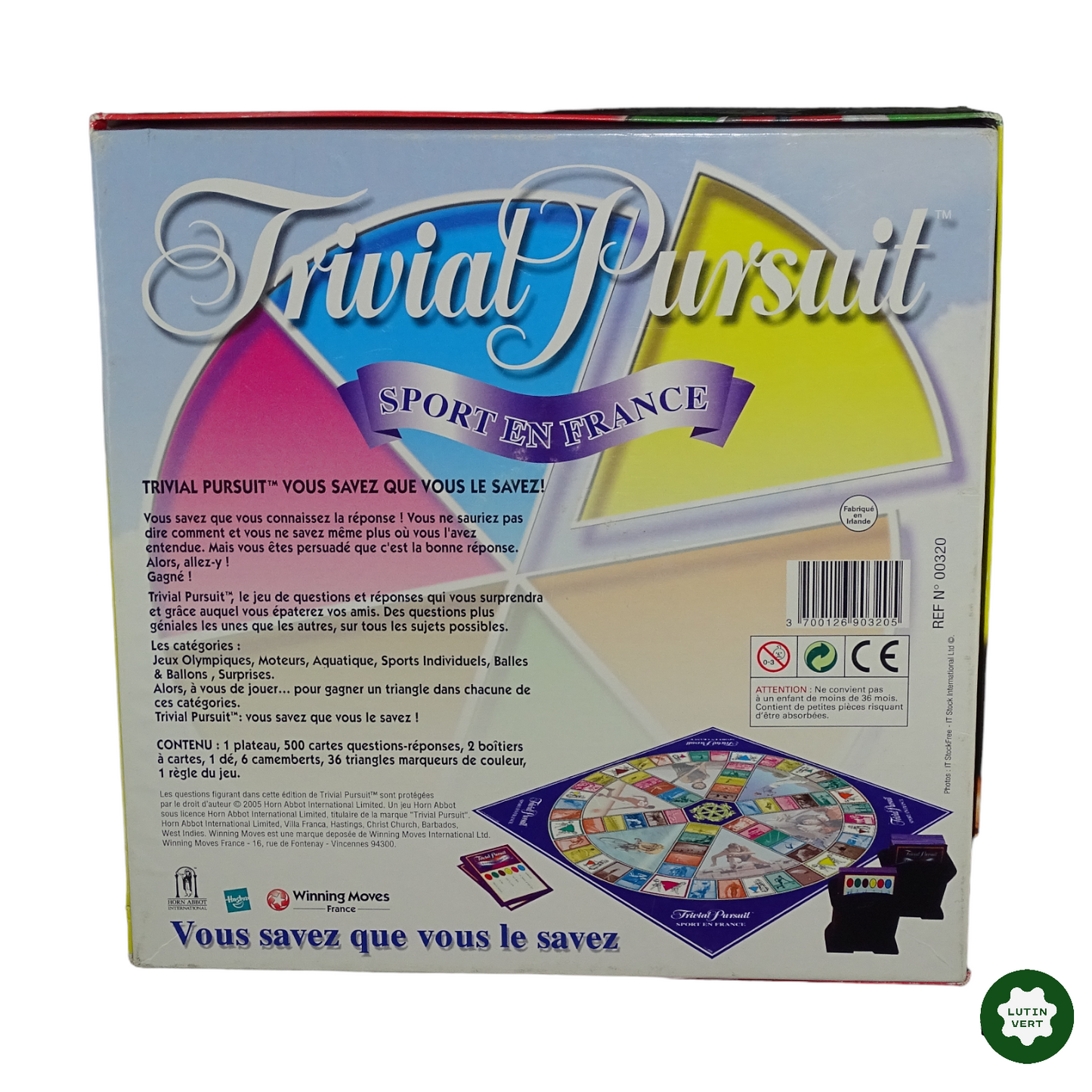Trivial Pursuit Sport en France d'occasion HASBRO - Dès 15 ans | Lutin Vert