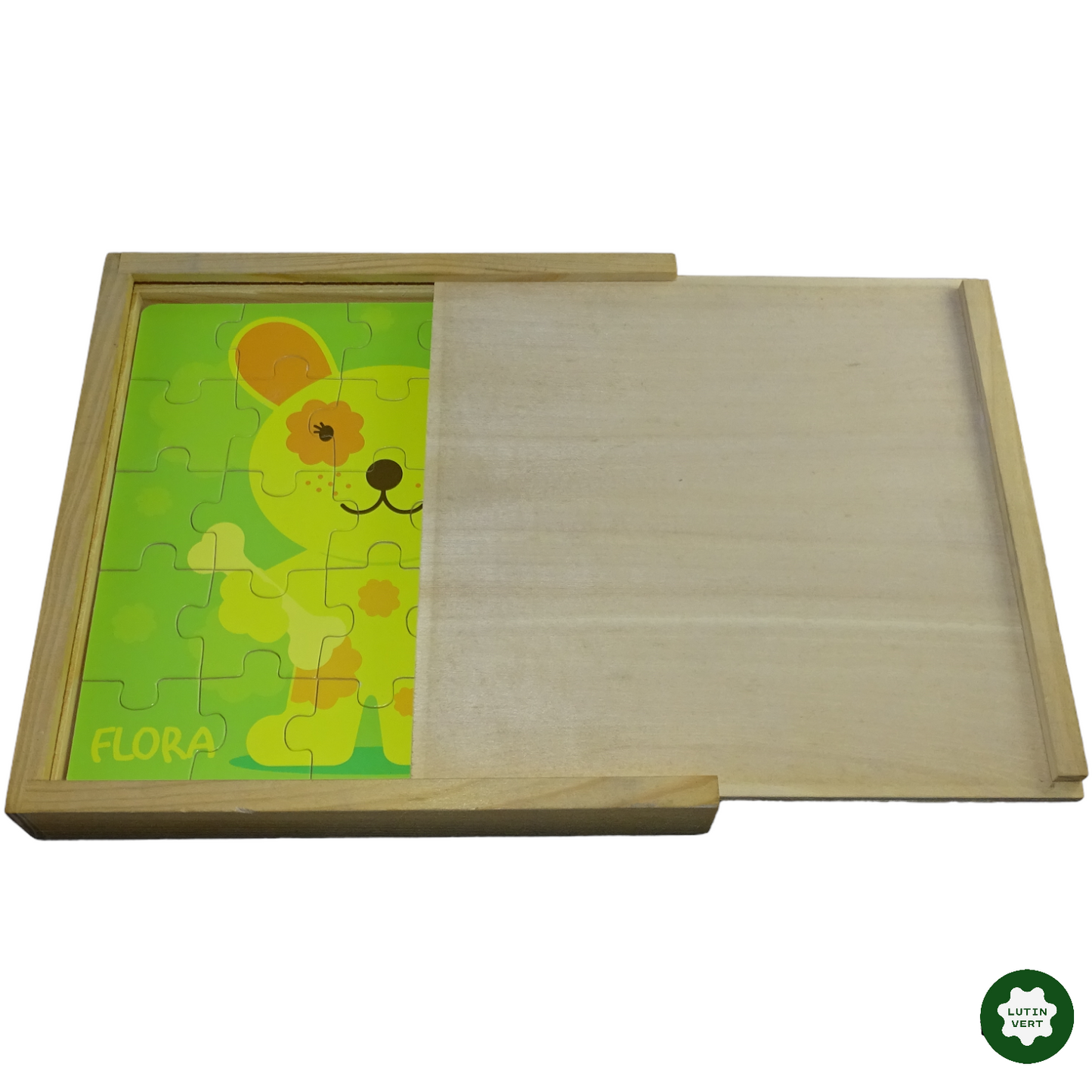 3 petits puzzles colorés en bois d'occasion - Dès 3 ans | Lutin Vert