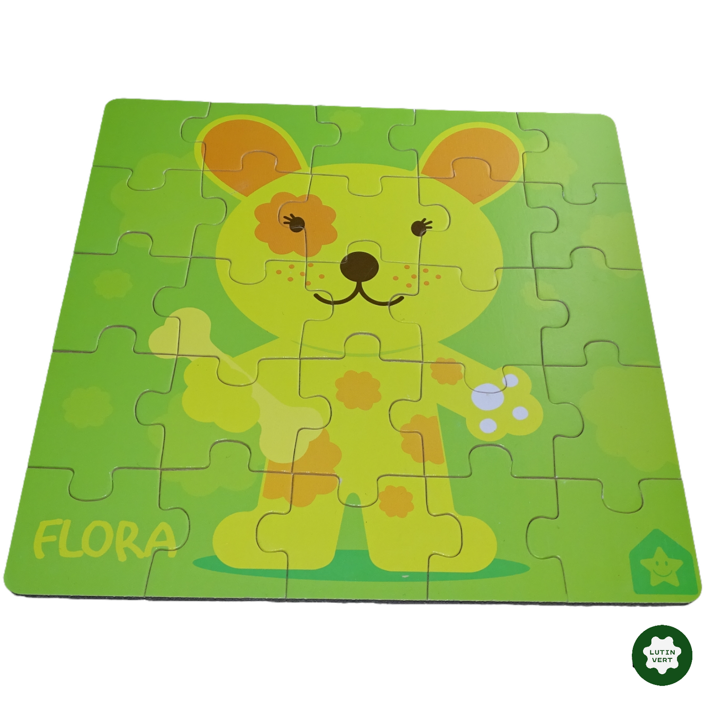 3 petits puzzles colorés en bois d'occasion - Dès 3 ans | Lutin Vert