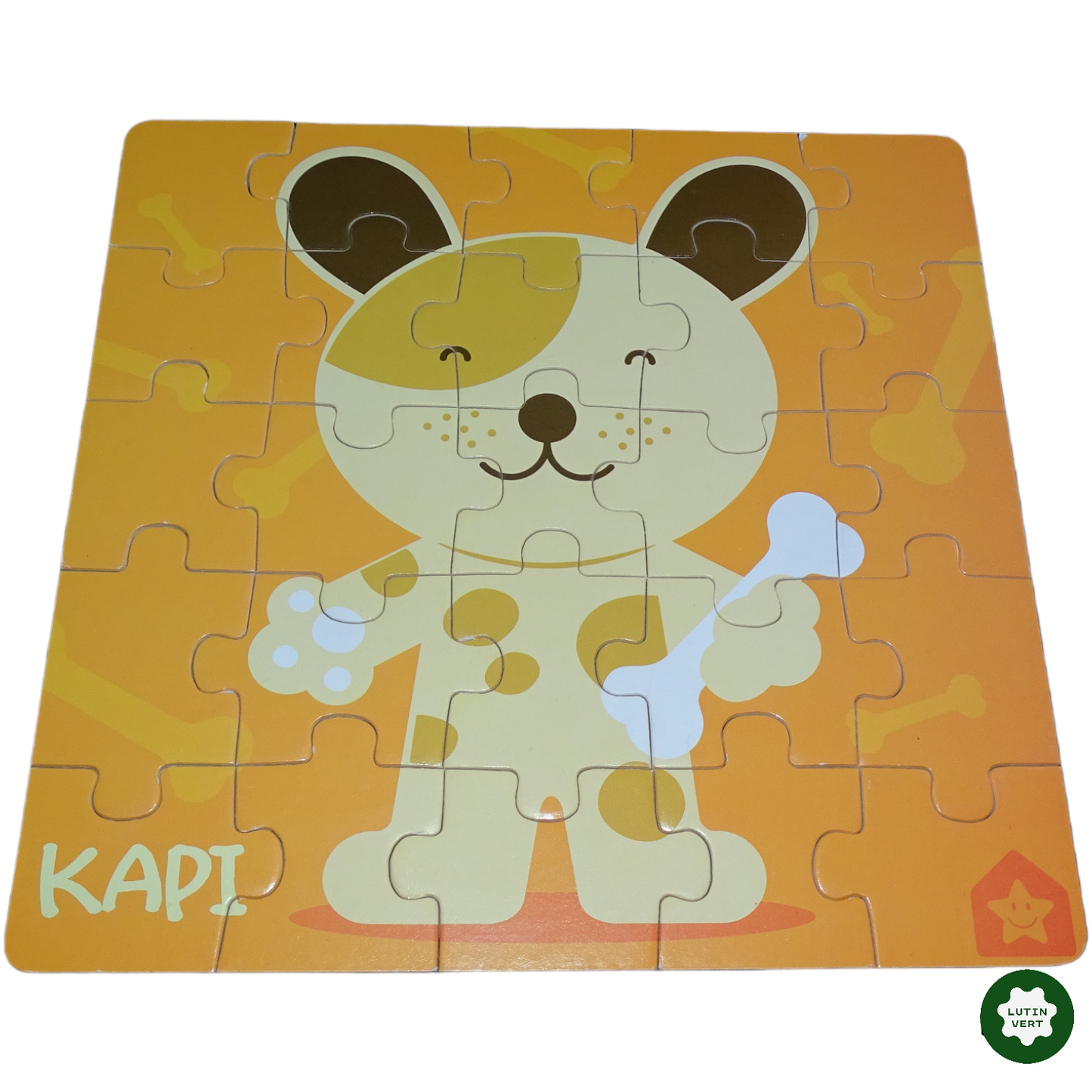 3 petits puzzles colorés en bois d'occasion - Dès 3 ans | Lutin Vert