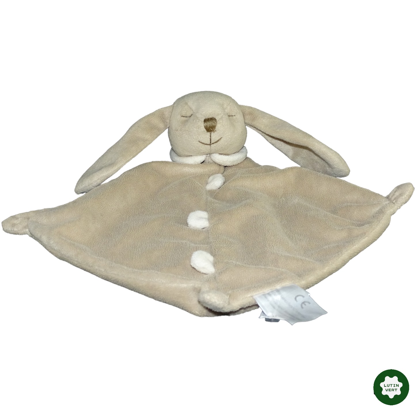 Doudou lapin dormant d'occasion CADES - Dès 3 mois | Lutin Vert
